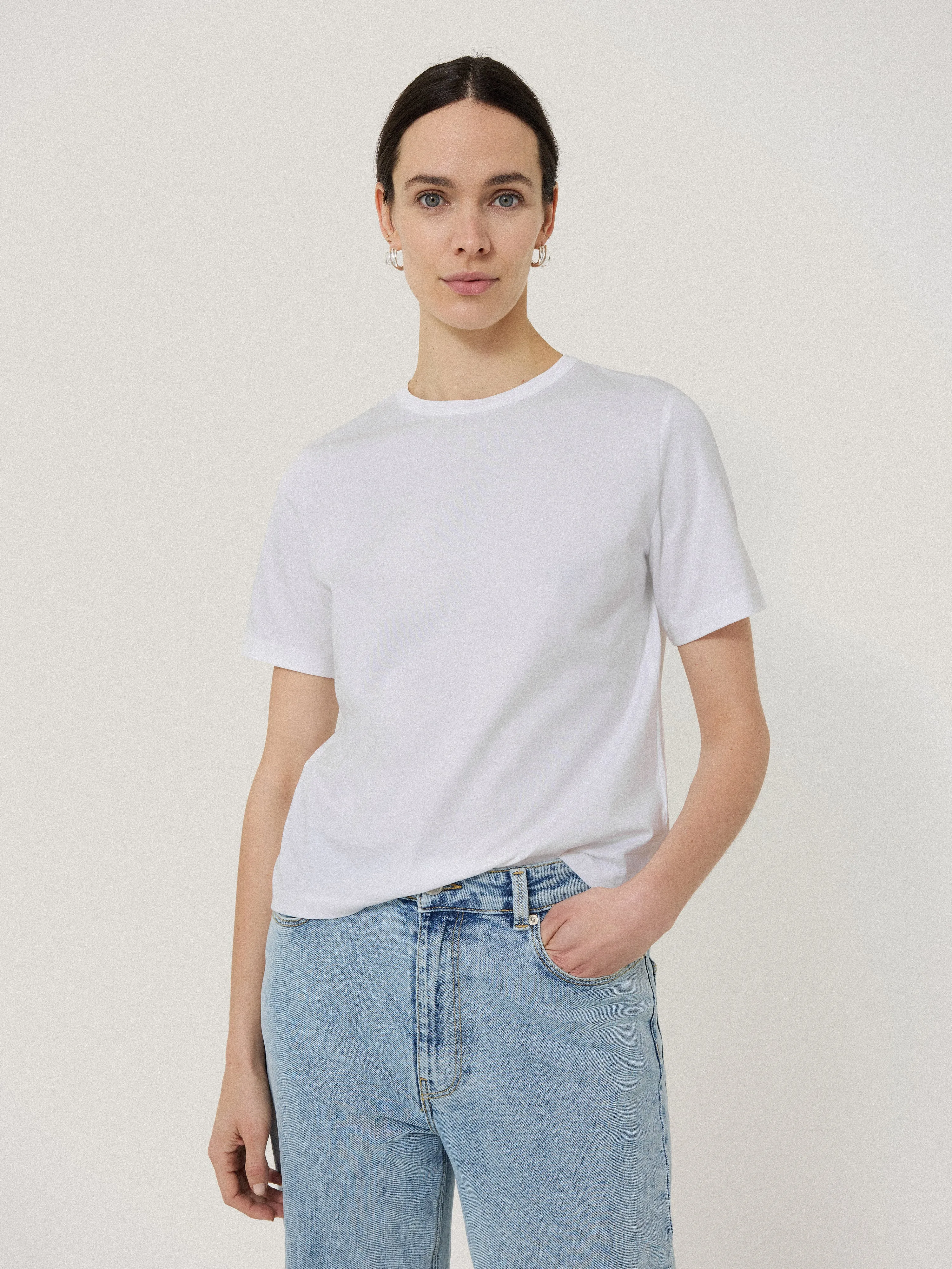 Heavy Cotton T-shirt | White sold by Jigsaw