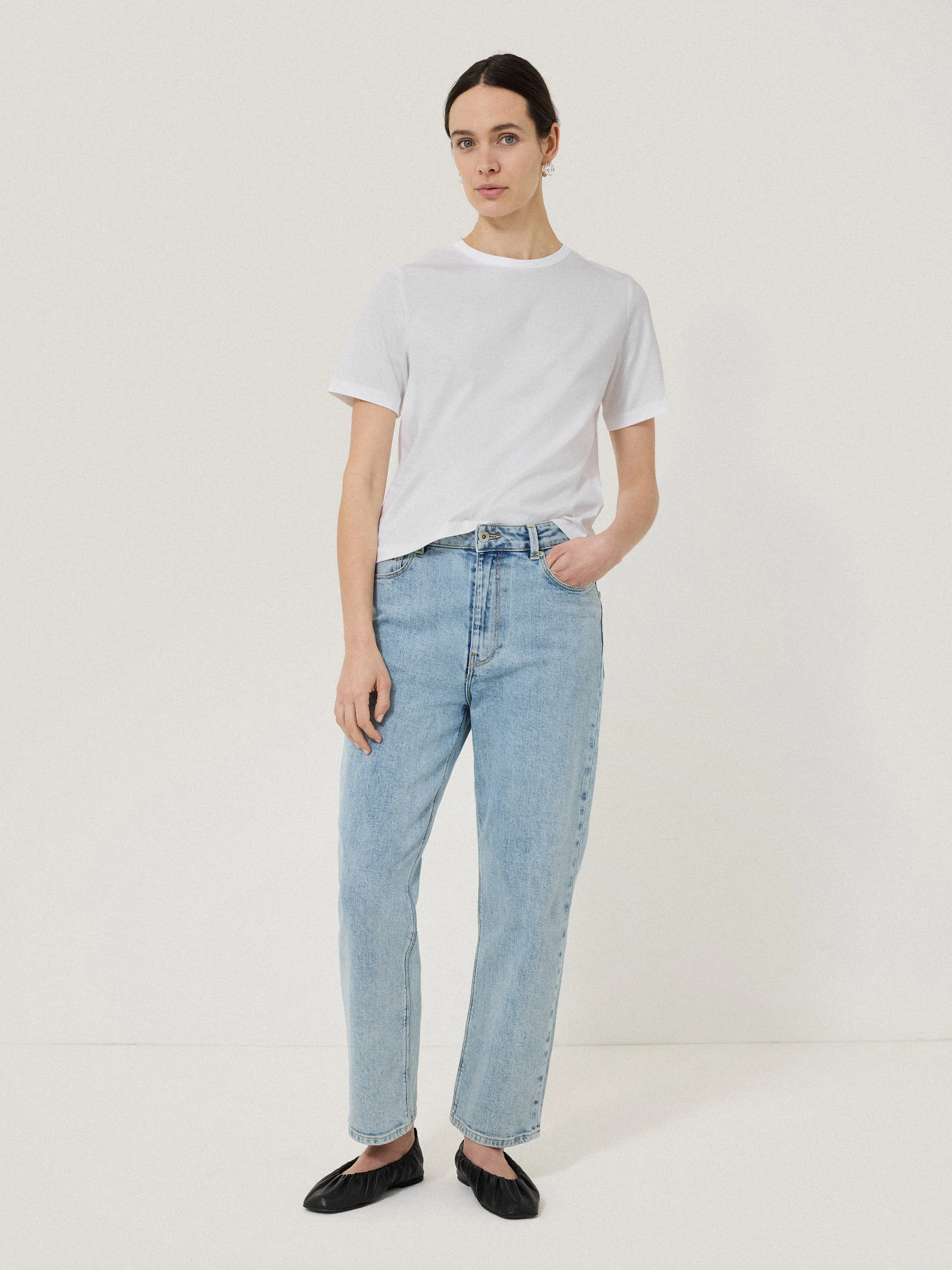 Heavy Cotton T-shirt | White sold by Jigsaw product image thumbnail 3