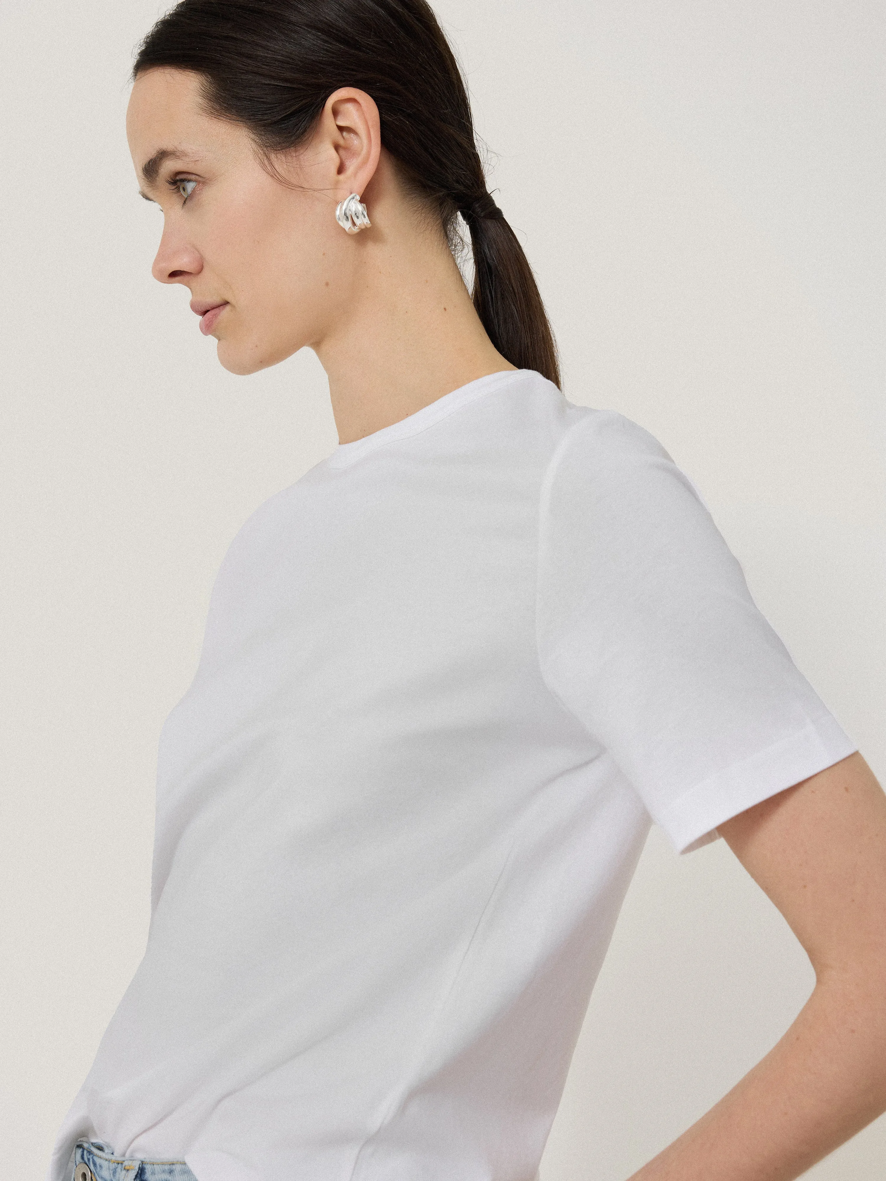 Heavy Cotton T-shirt | White sold by Jigsaw product image thumbnail 2