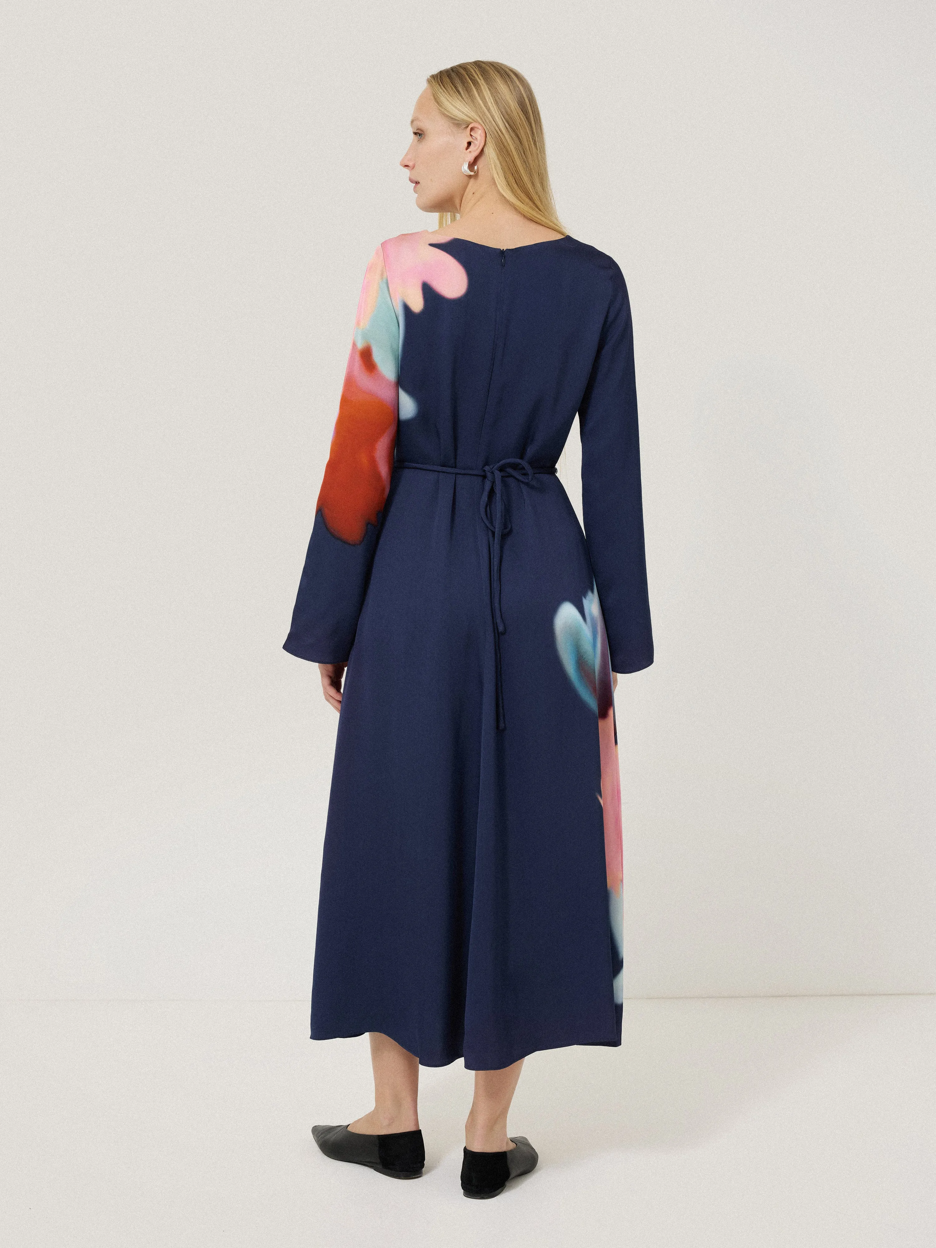 Dreamy Floral Midi Dress | Navy sold by Jigsaw product image thumbnail 3