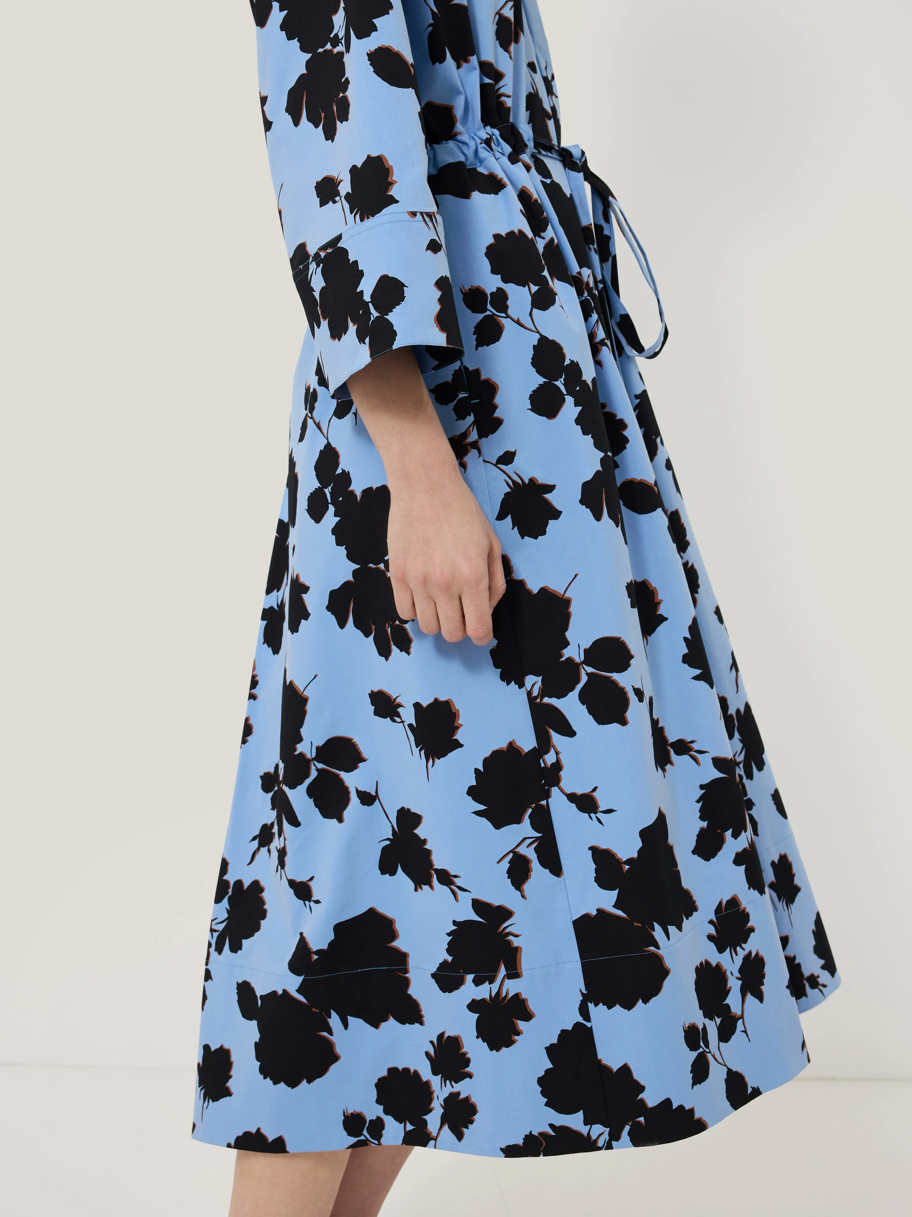 Outline Rose Shirt Dress | Blue sold by Jigsaw product image thumbnail 4