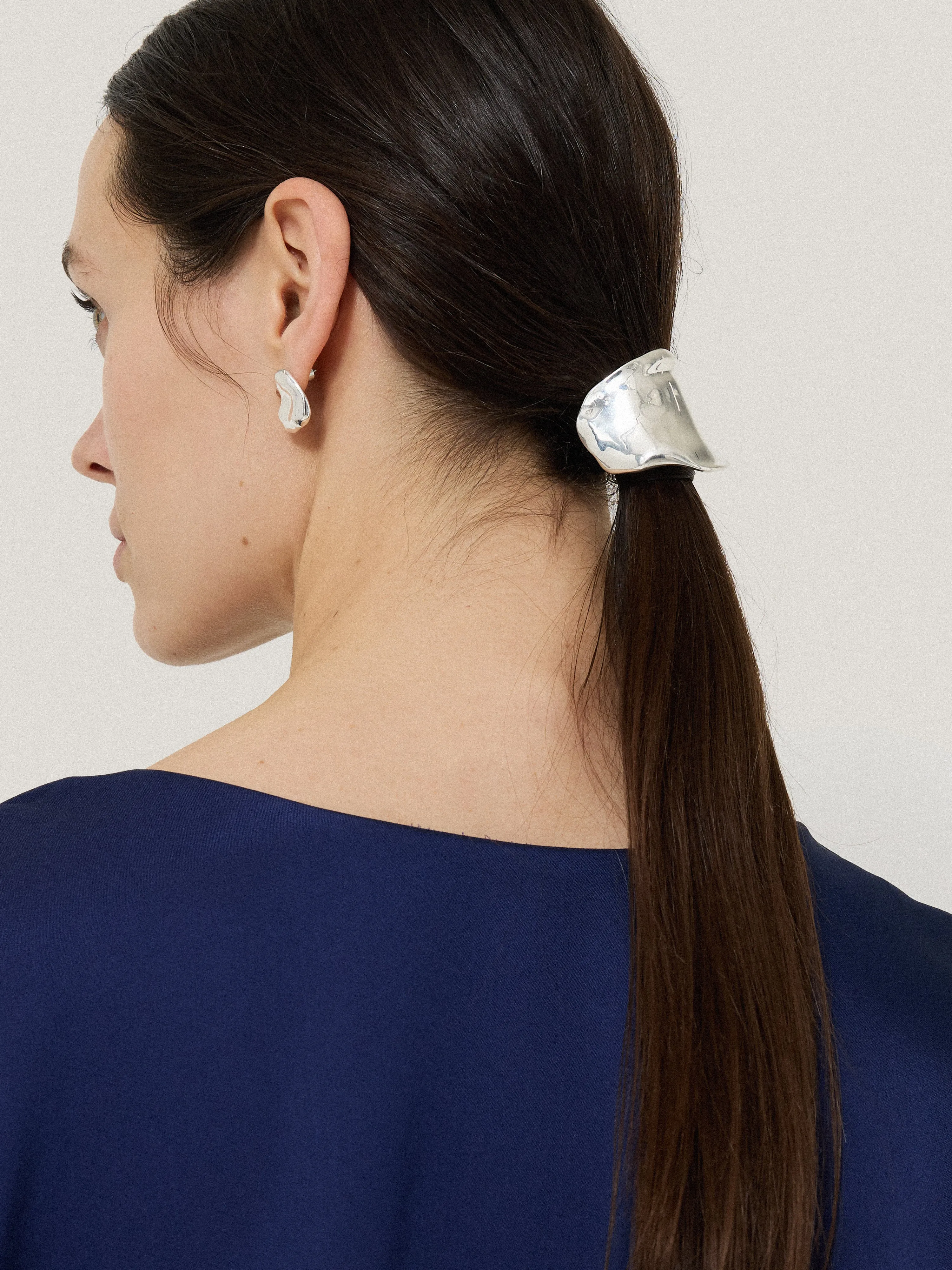 Molten Hair Tie | Silver sold by Jigsaw product image thumbnail 2