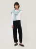Tyne Wide Leg Cropped Jean | Black sold by Jigsaw