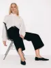 Tyne Wide Leg Cropped Jean | Black sold by Jigsaw