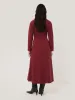 Mock Wrap Jersey Dress | Pink sold by Jigsaw
