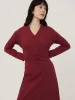Mock Wrap Jersey Dress | Pink sold by Jigsaw