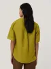 Linen Casual Collar Shirt | Green sold by Jigsaw