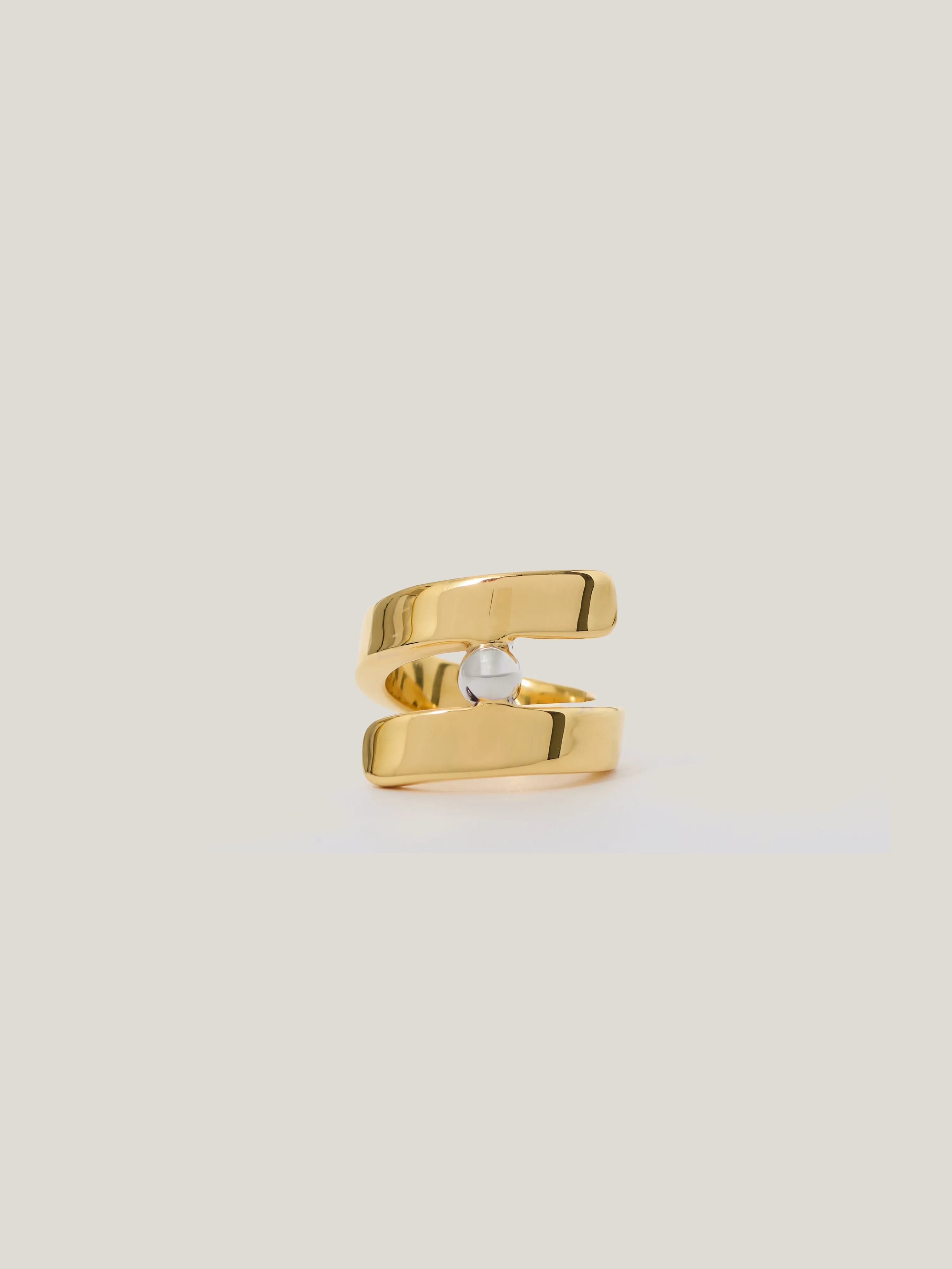 Mixed Metal Bead Ring | Multi sold by Jigsaw