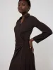 Shirt Wrap Dress | Oxblood sold by Jigsaw