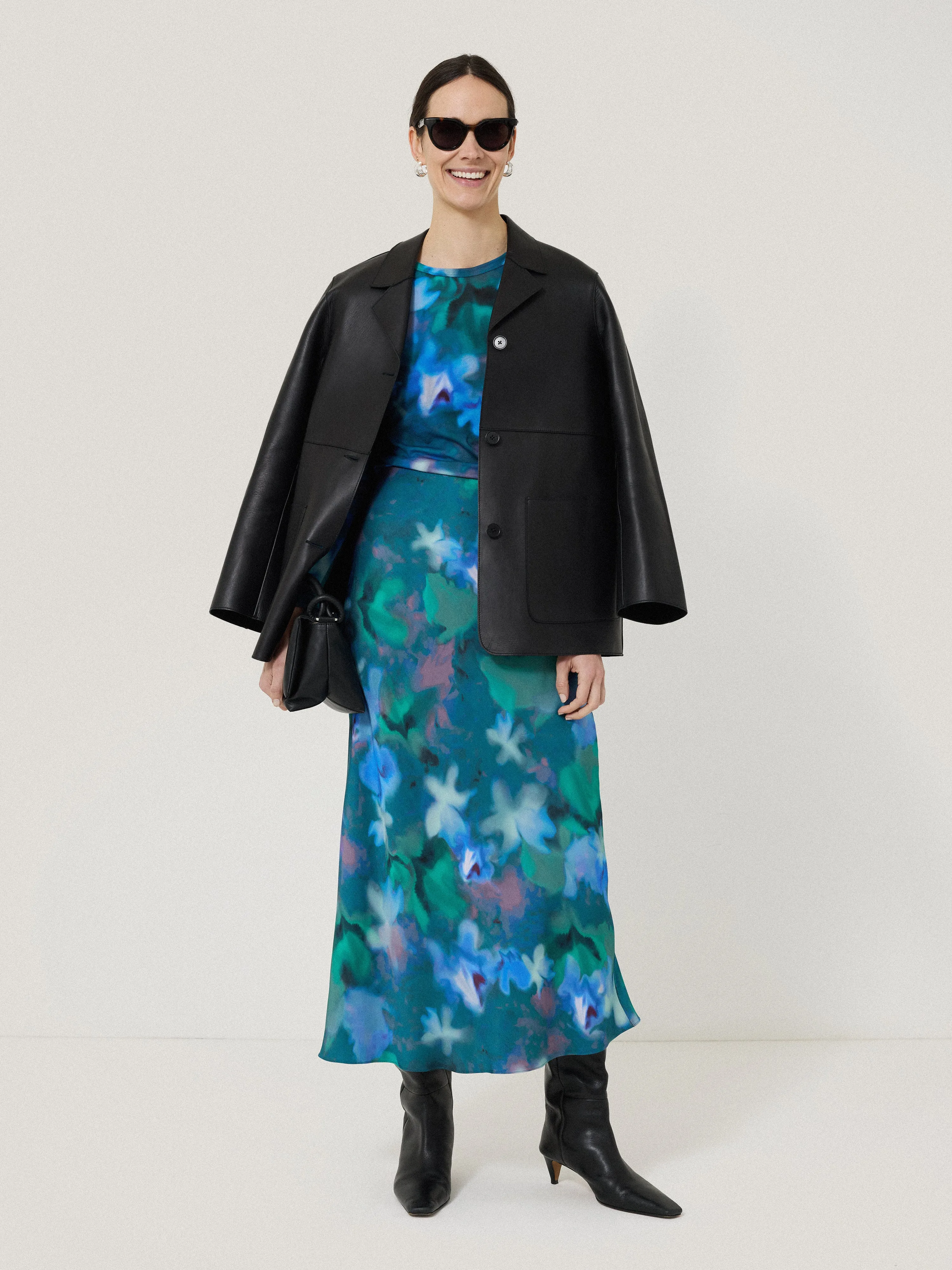 Floral Mist Long Sleeve Tee | Green sold by Jigsaw product image thumbnail 5