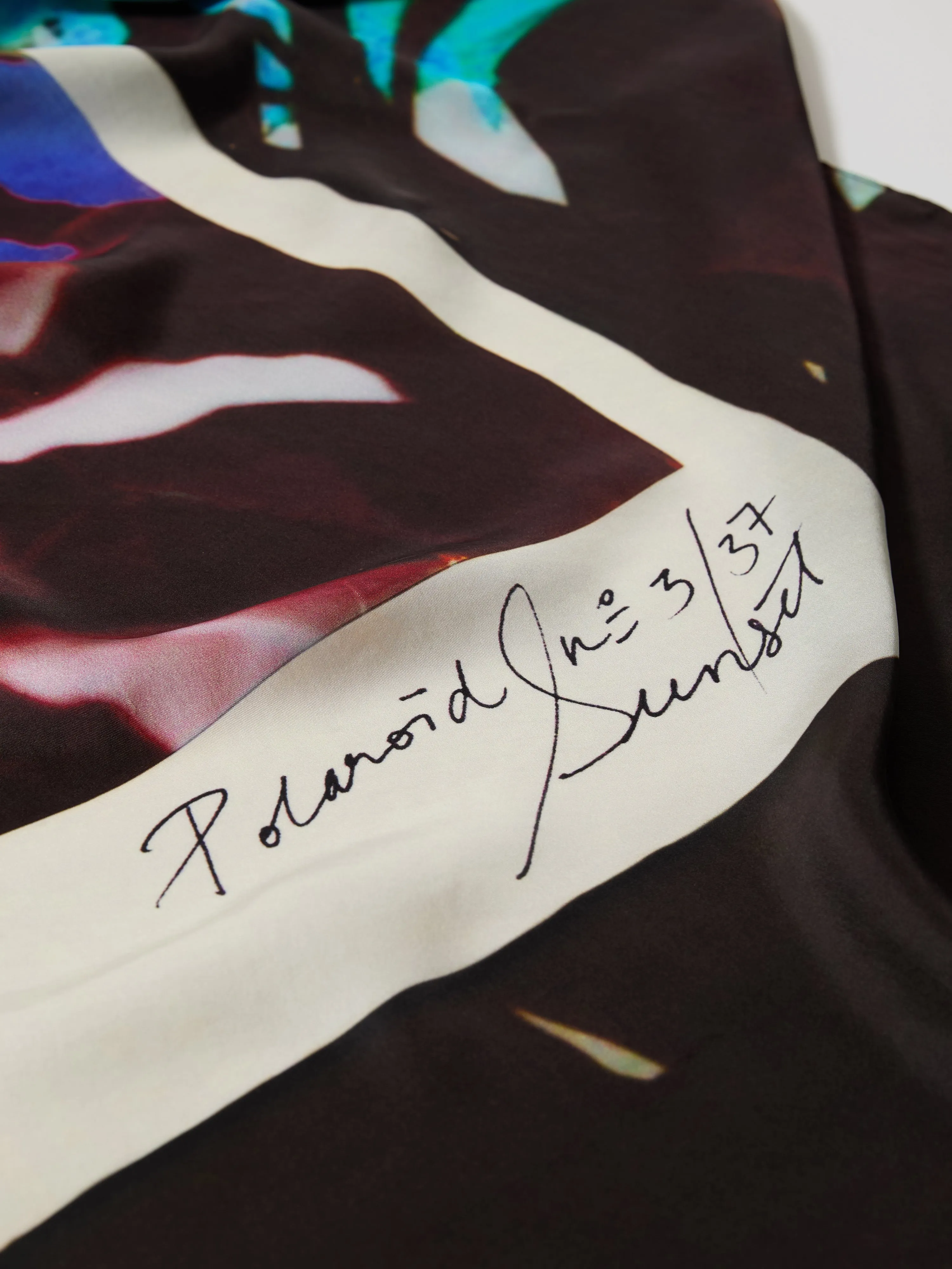 Polaroid Silk Twill Scarf | Multi sold by Jigsaw product image thumbnail 3