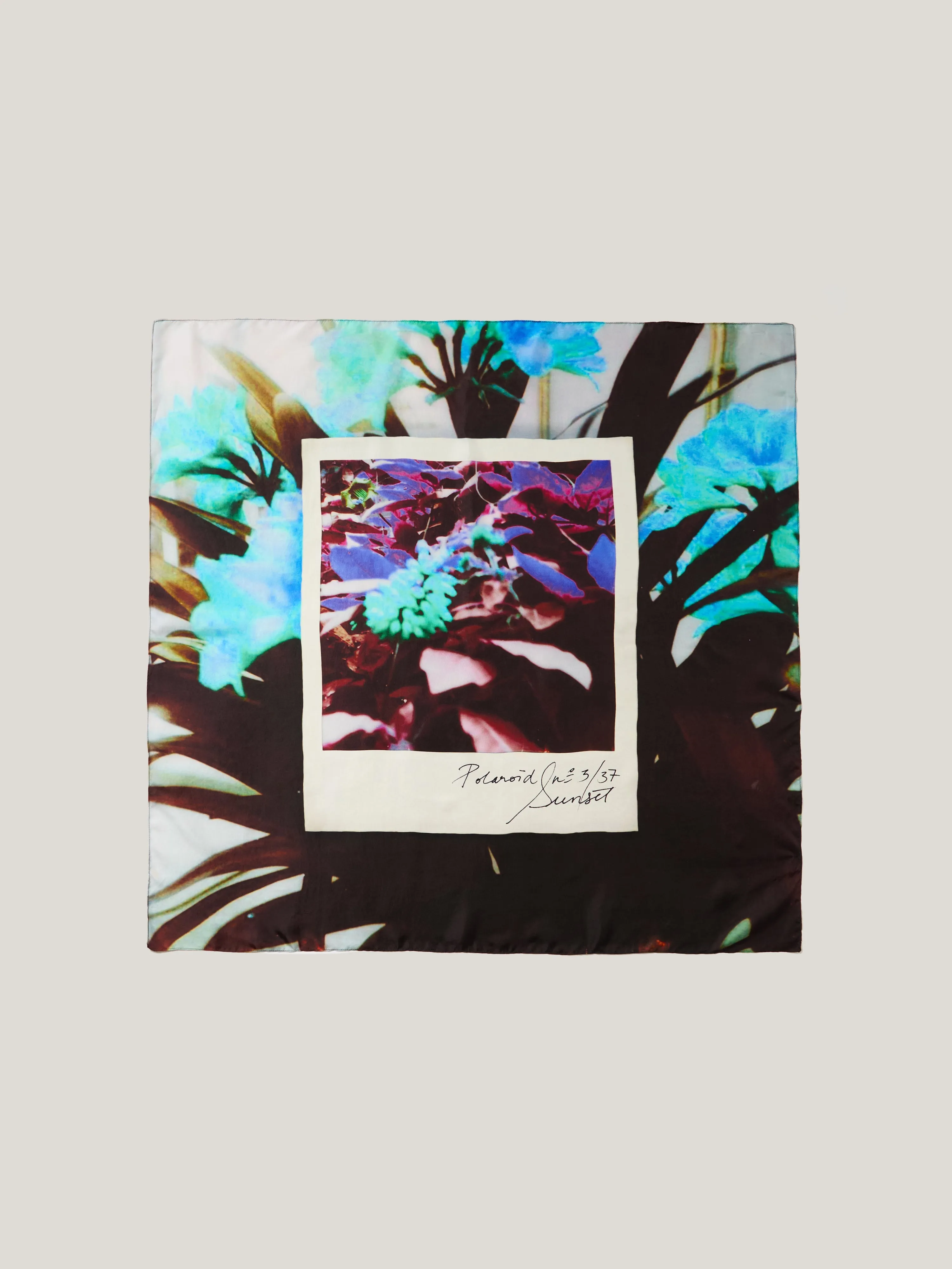 Polaroid Silk Twill Scarf | Multi sold by Jigsaw