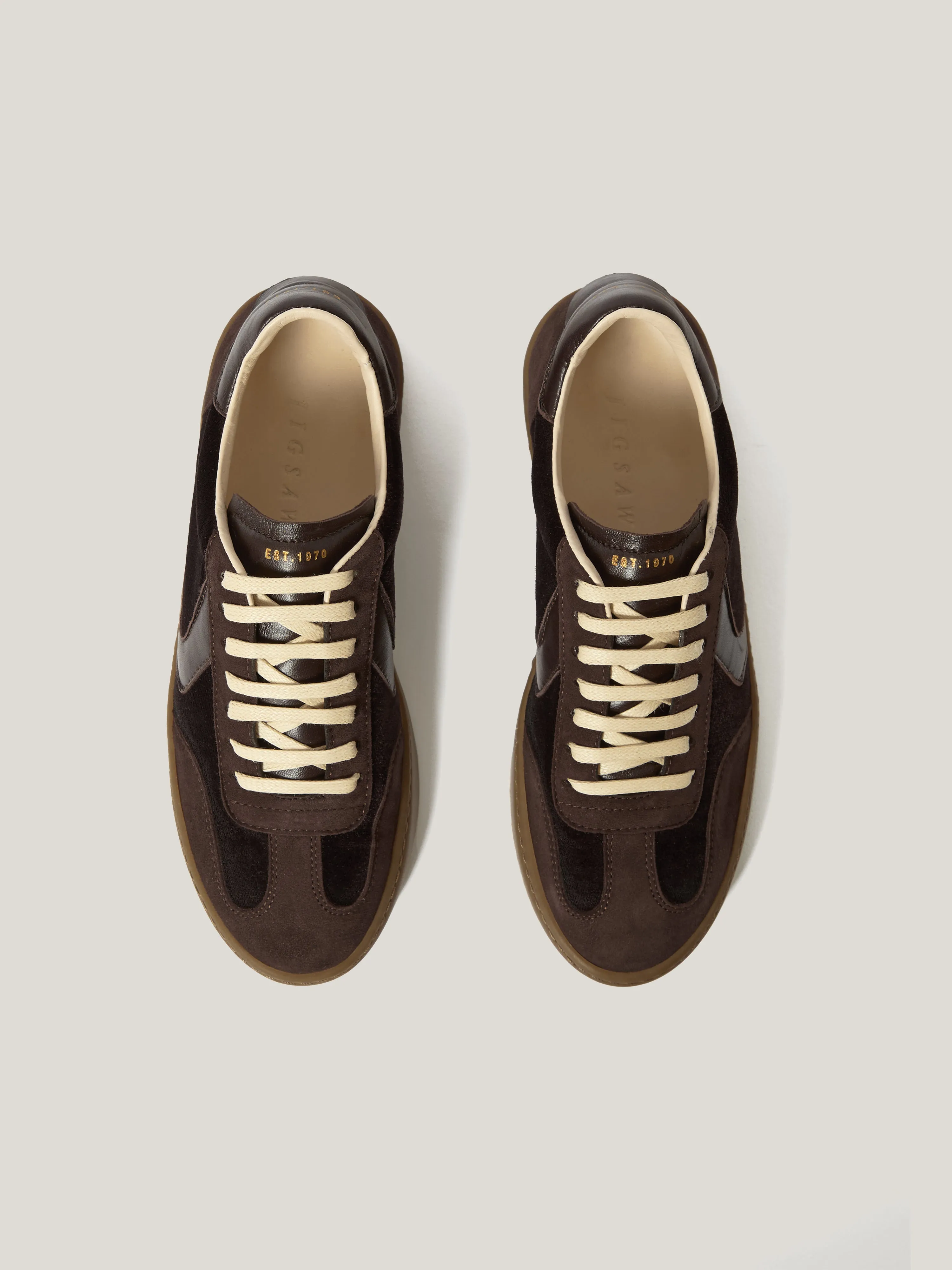 Portland Vintage Classic Trainer | Chocolate sold by Jigsaw product image thumbnail 5