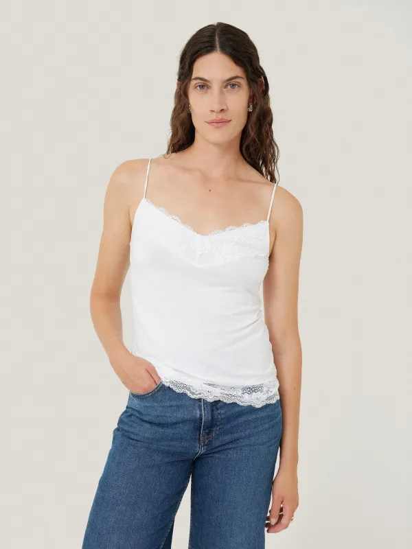 Modal Lace Vest Modal Lace Vest | White sold by Jigsaw