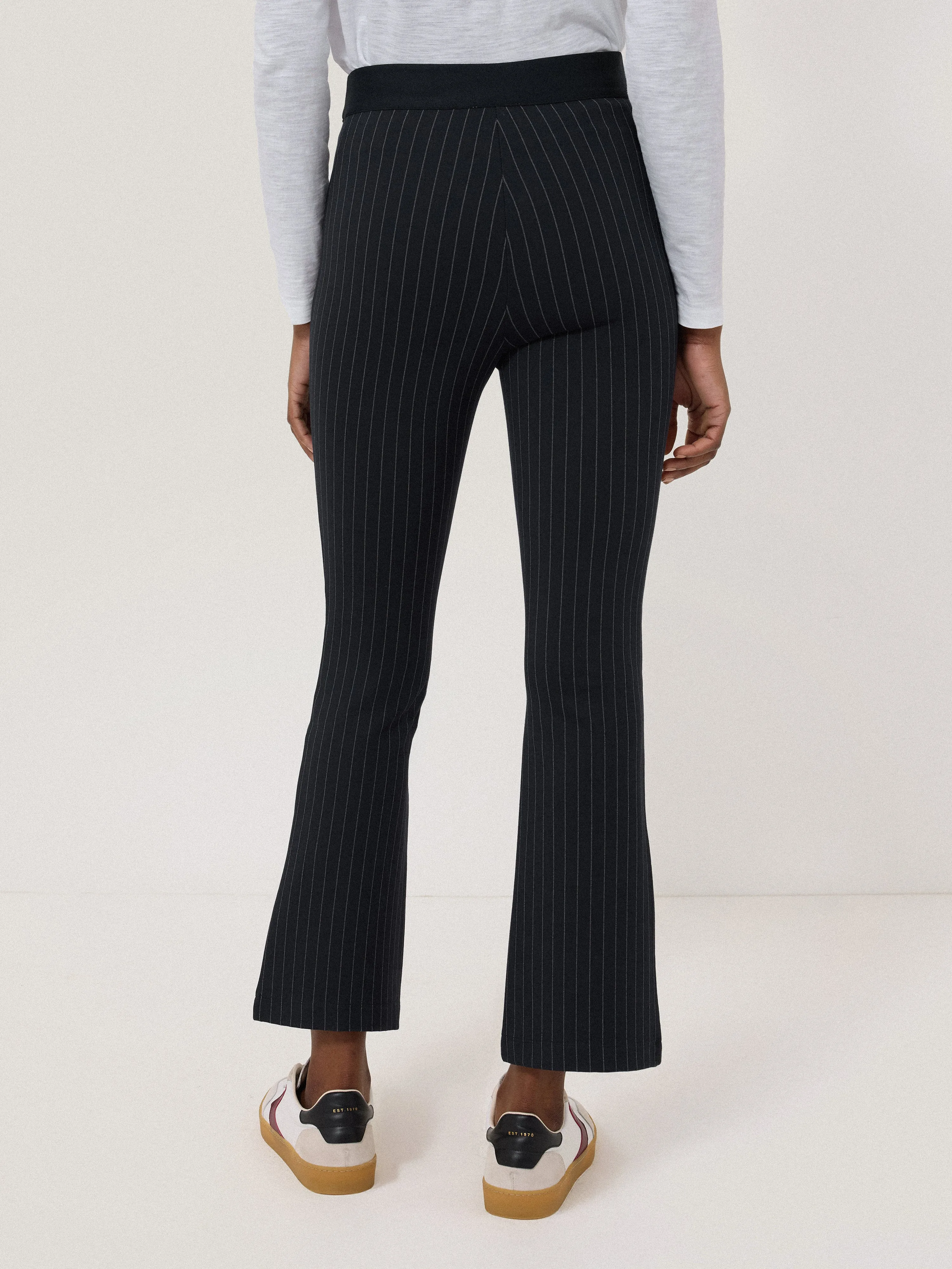 Ponte Kickflare Trouser | Navy sold by Jigsaw product image thumbnail 4