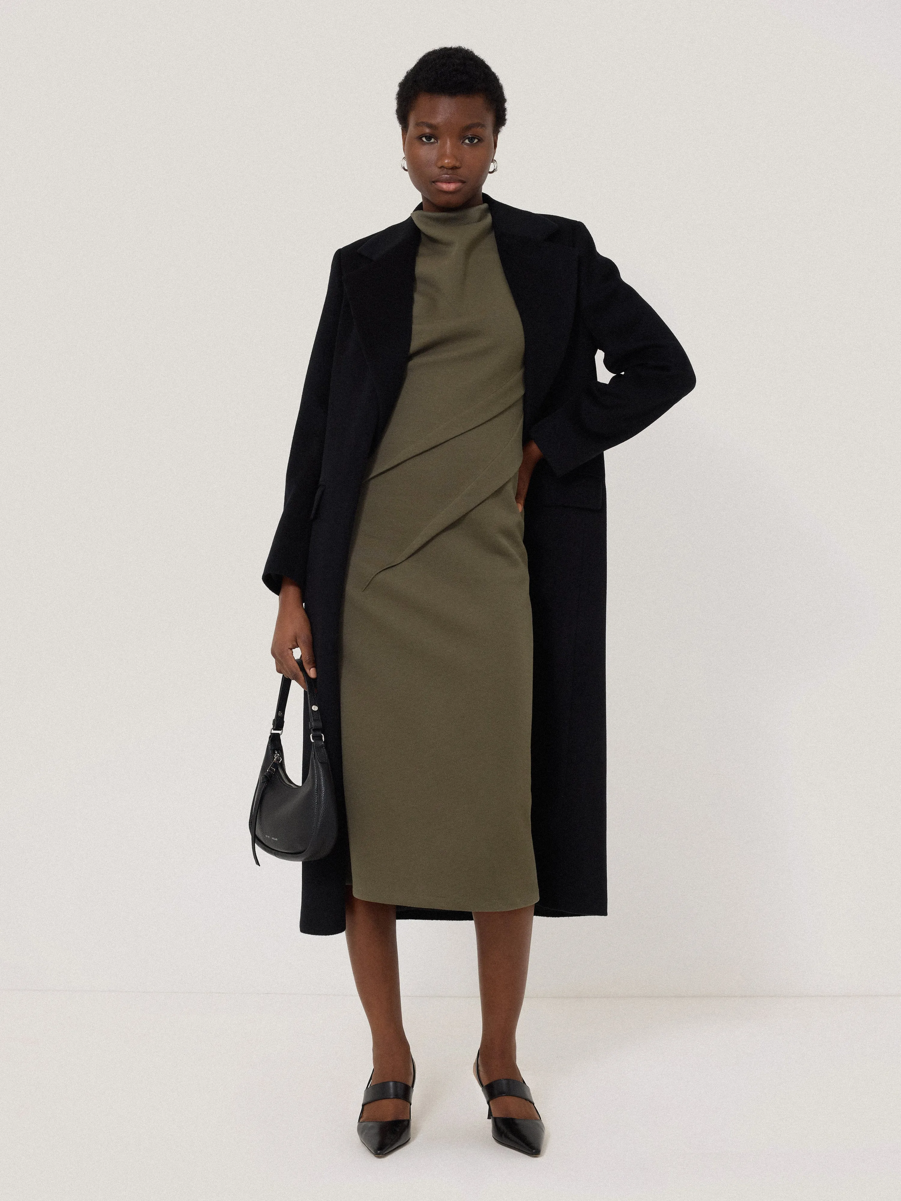 Structured Dart Dress | Green sold by Jigsaw product image thumbnail 5