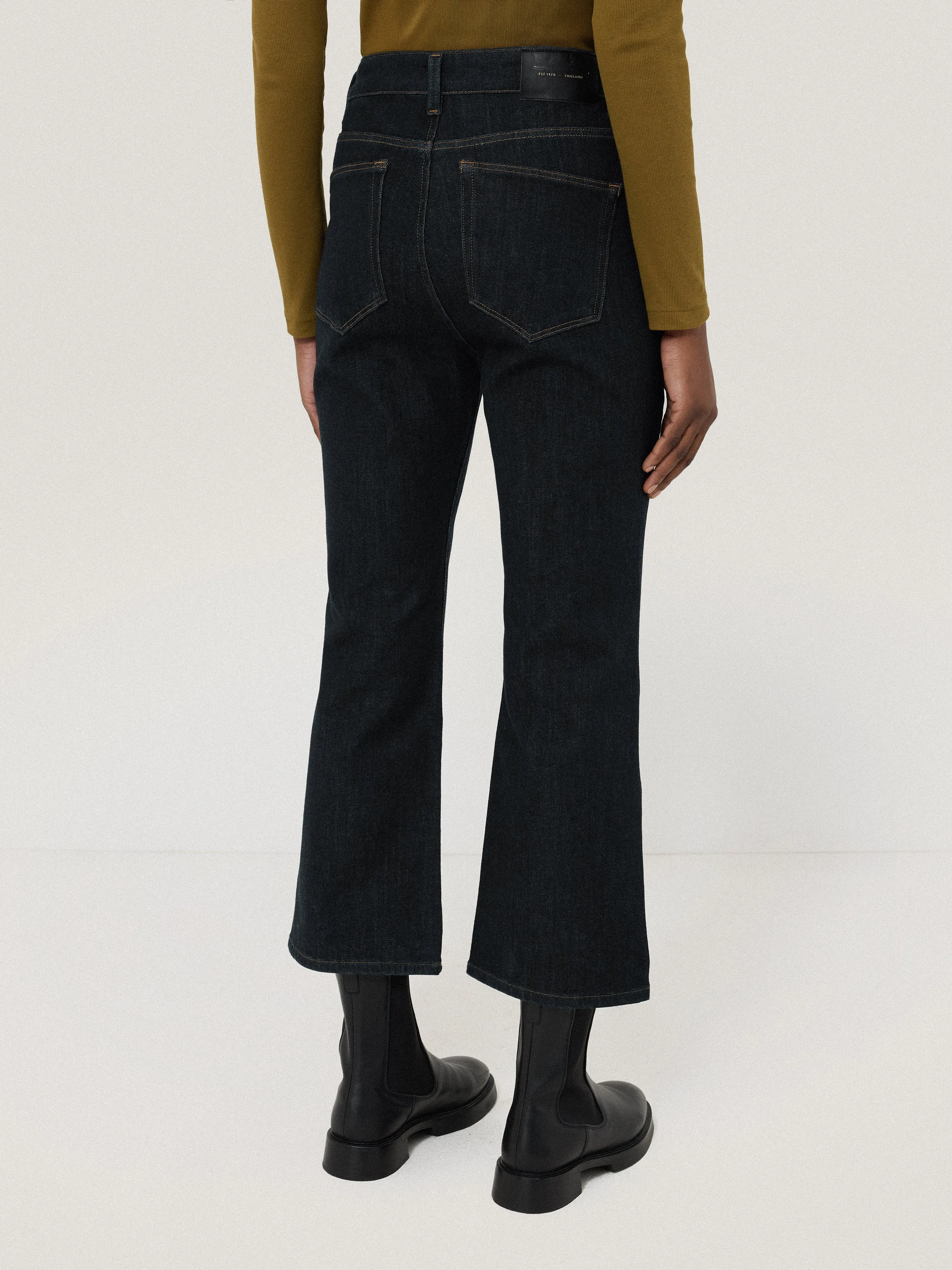 Ines Kick Flare Jean | Indigo sold by Jigsaw product image thumbnail 5