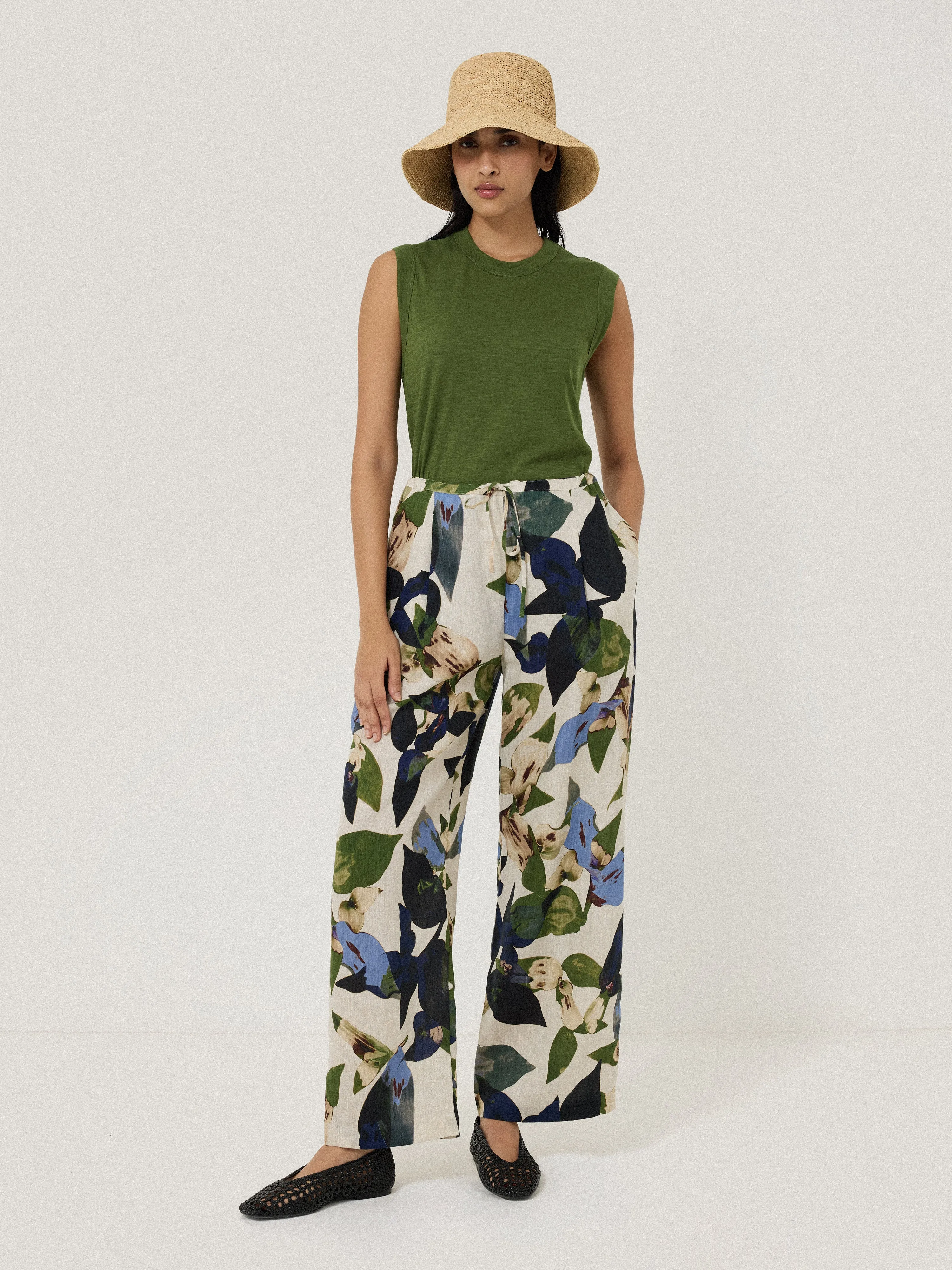 Cotton Slub Tank Top | Green sold by Jigsaw product image thumbnail 4