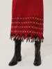 Fringe Texture Knit Dress | Orange sold by Jigsaw