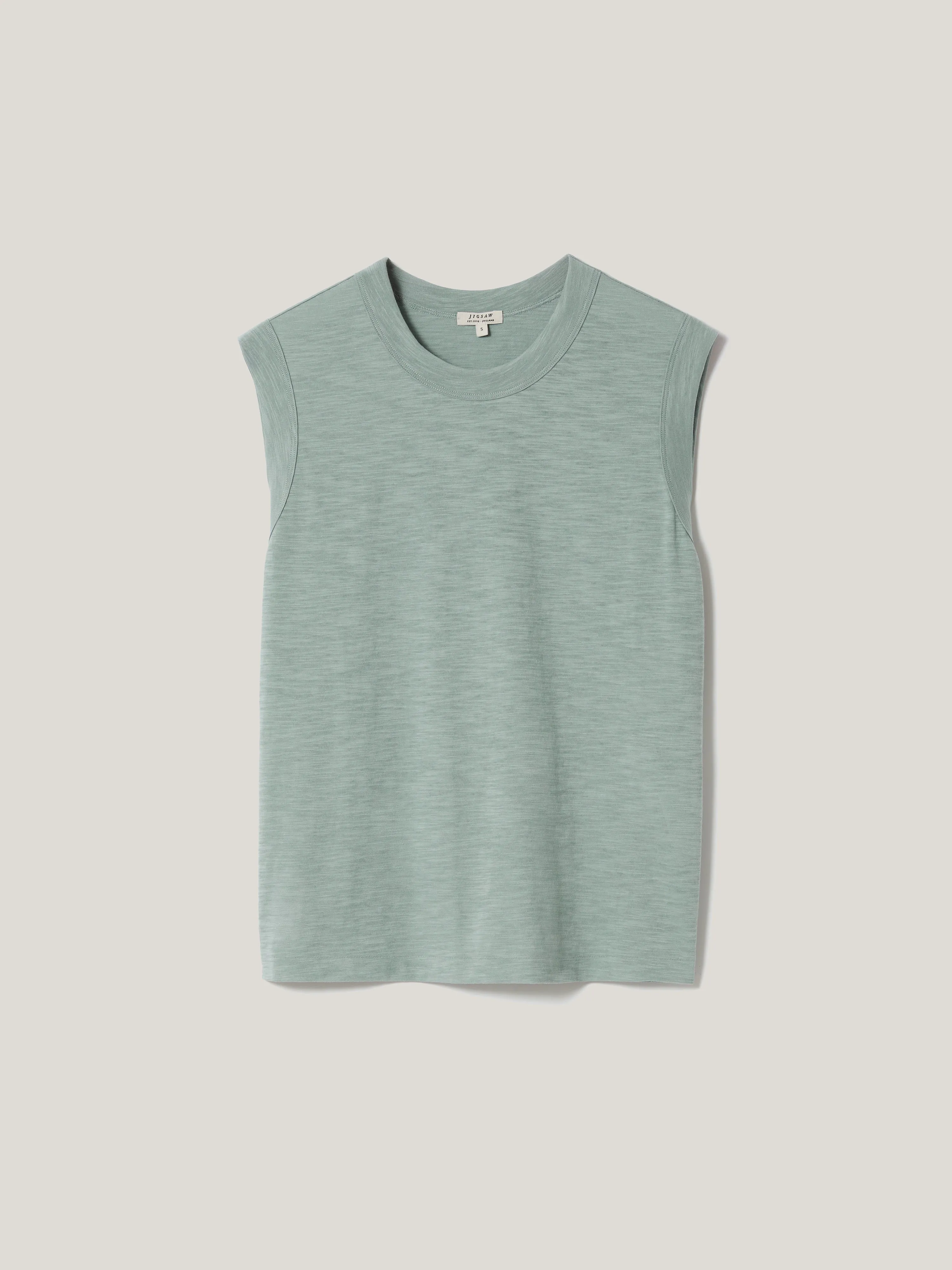 Cotton Slub Tank Top | Summer Rain sold by Jigsaw product image thumbnail 5