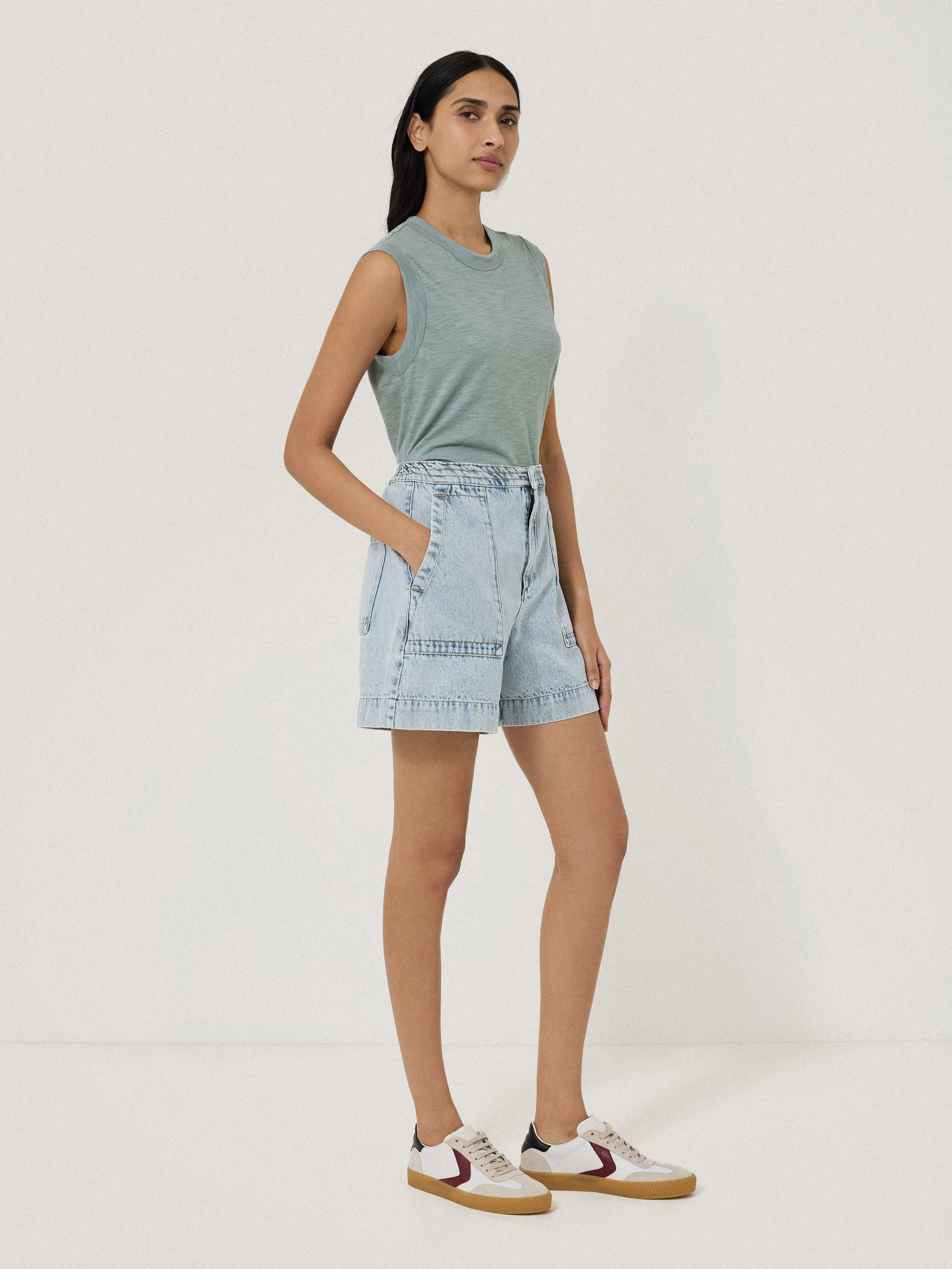 Cotton Slub Tank Top | Summer Rain sold by Jigsaw product image thumbnail 2