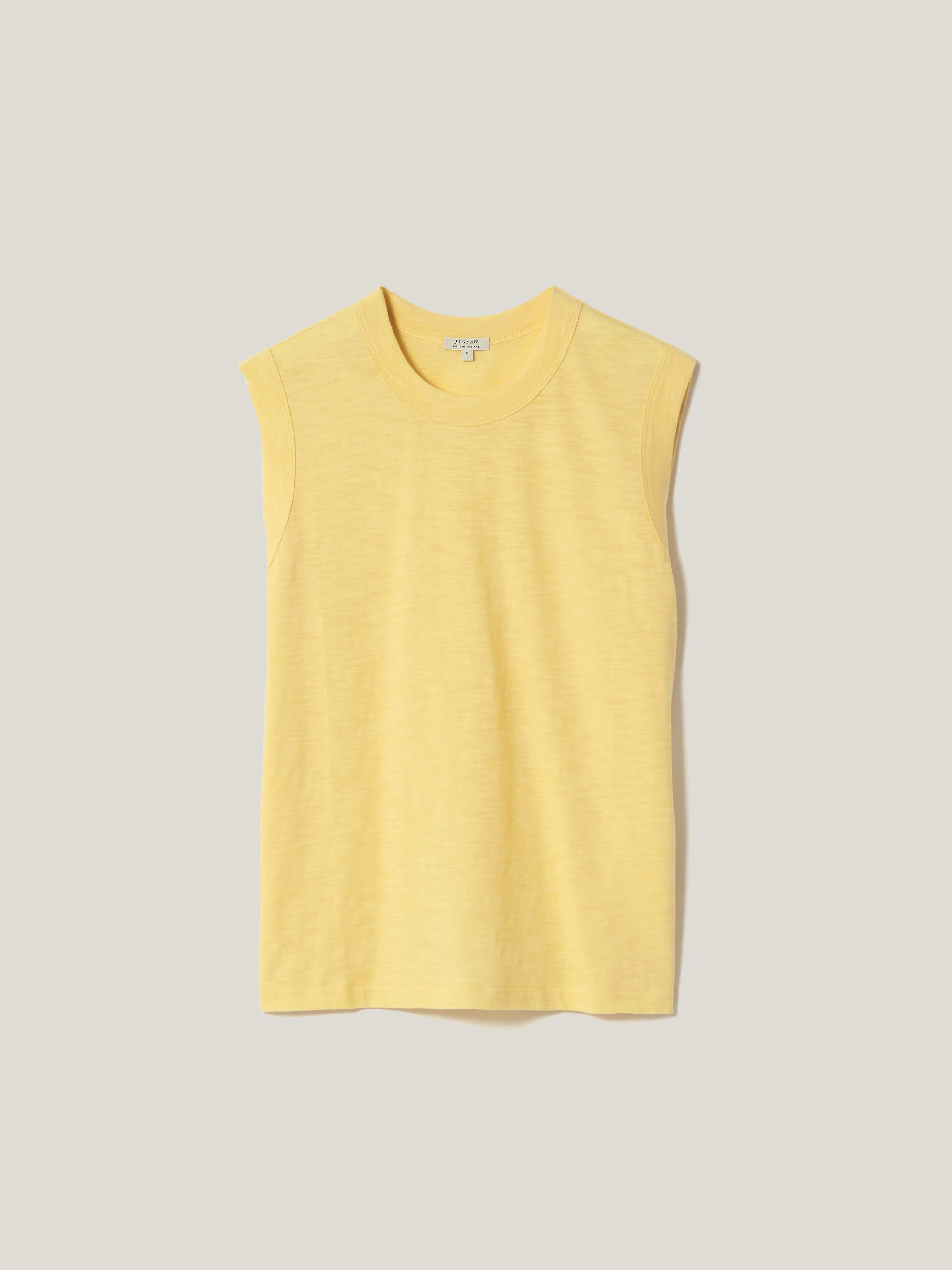 Cotton Slub Tank Top | Yellow sold by Jigsaw product image thumbnail 5