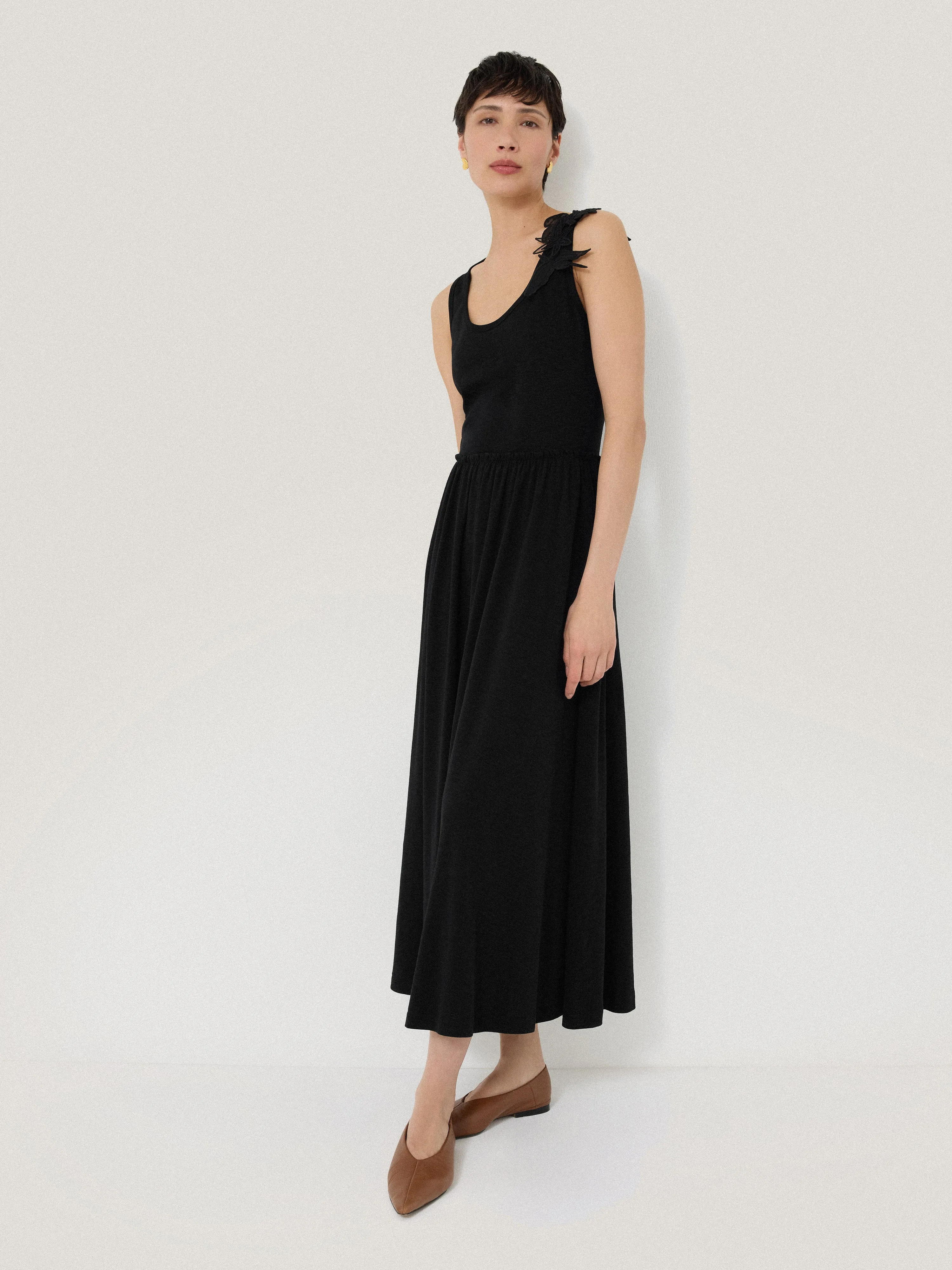 Applique Jersey Sundress | Black sold by Jigsaw product image thumbnail 4