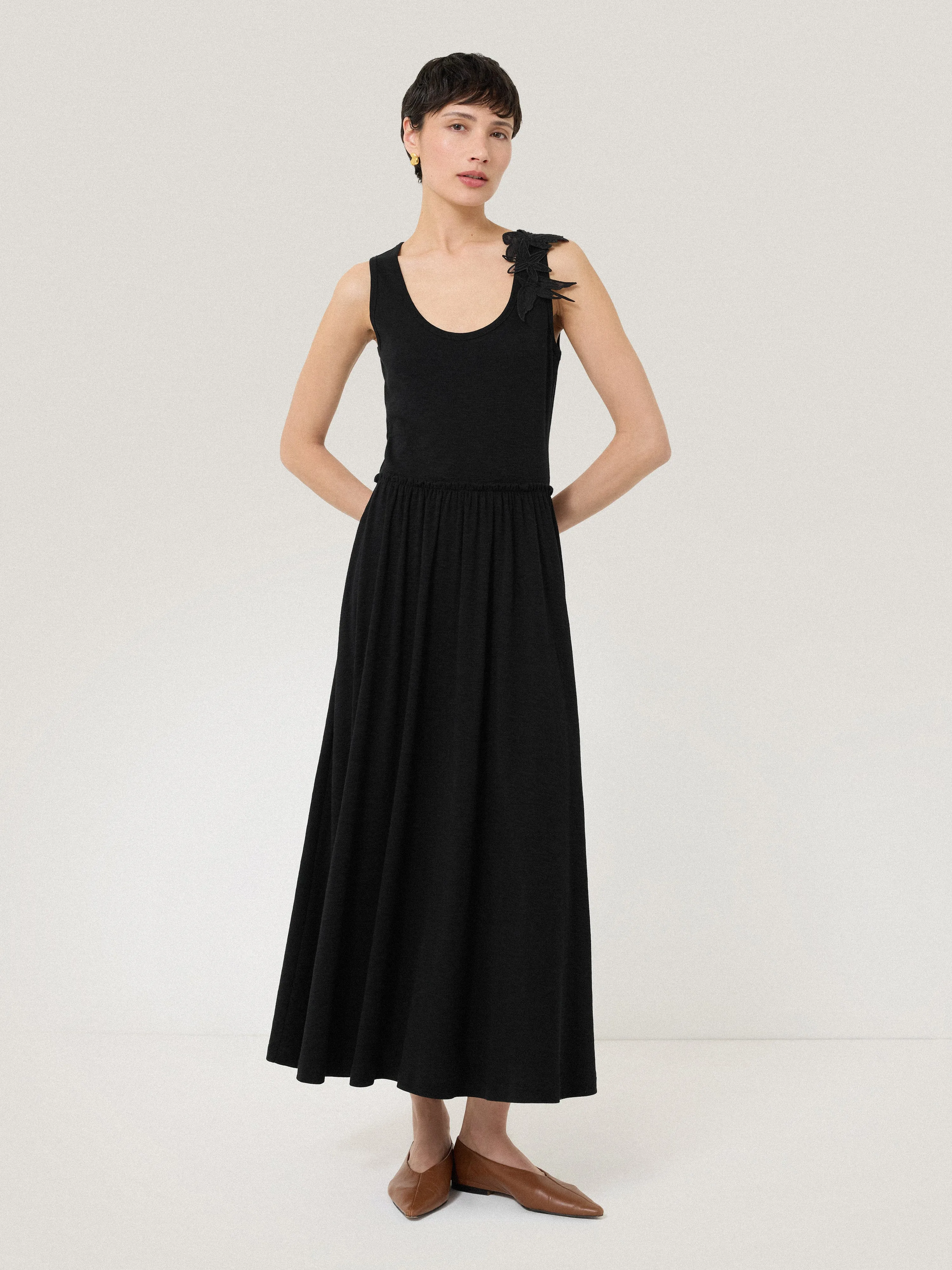 Applique Jersey Sundress | Black sold by Jigsaw product image thumbnail 3