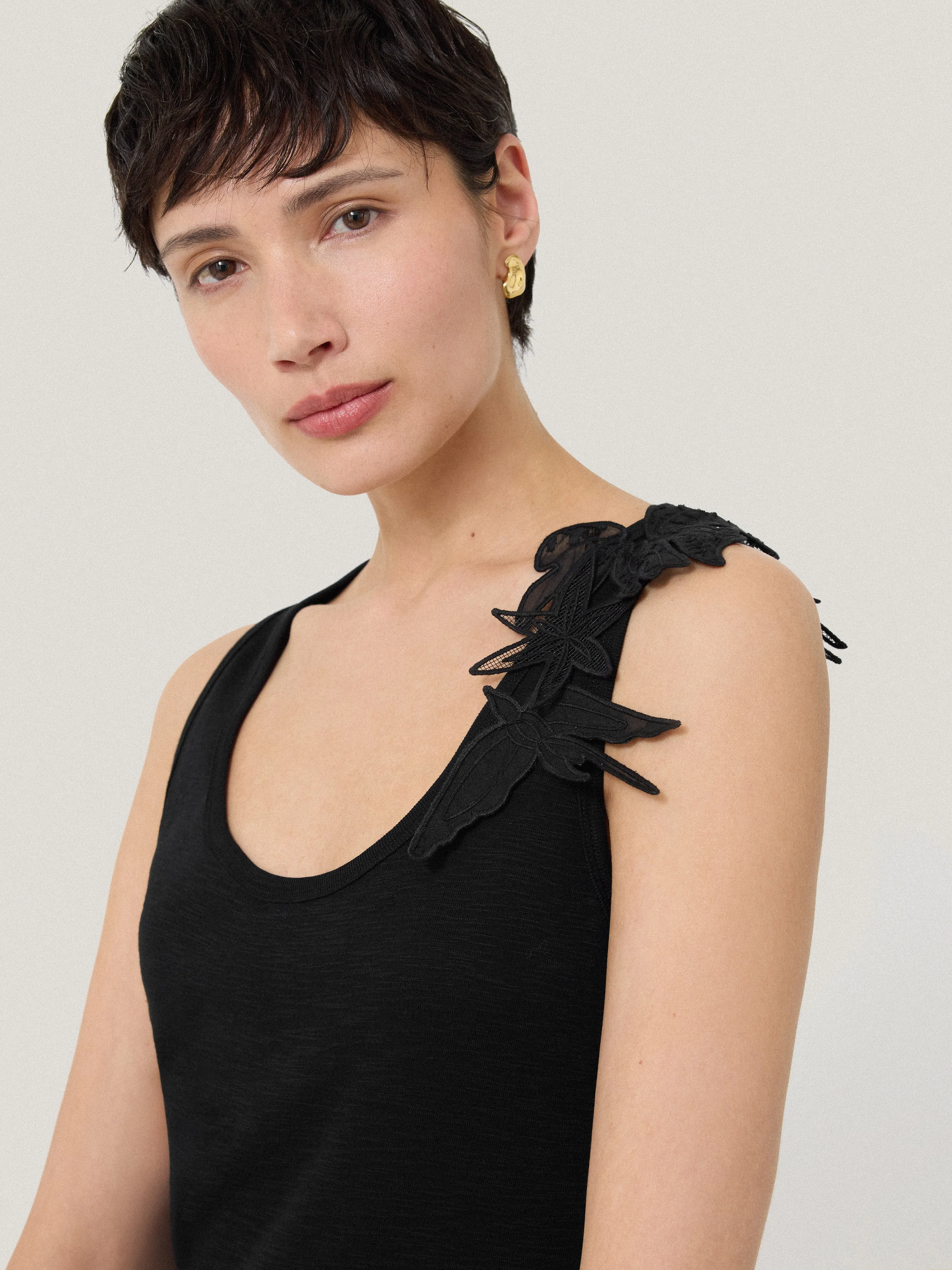 Applique Jersey Sundress | Black sold by Jigsaw product image thumbnail 2