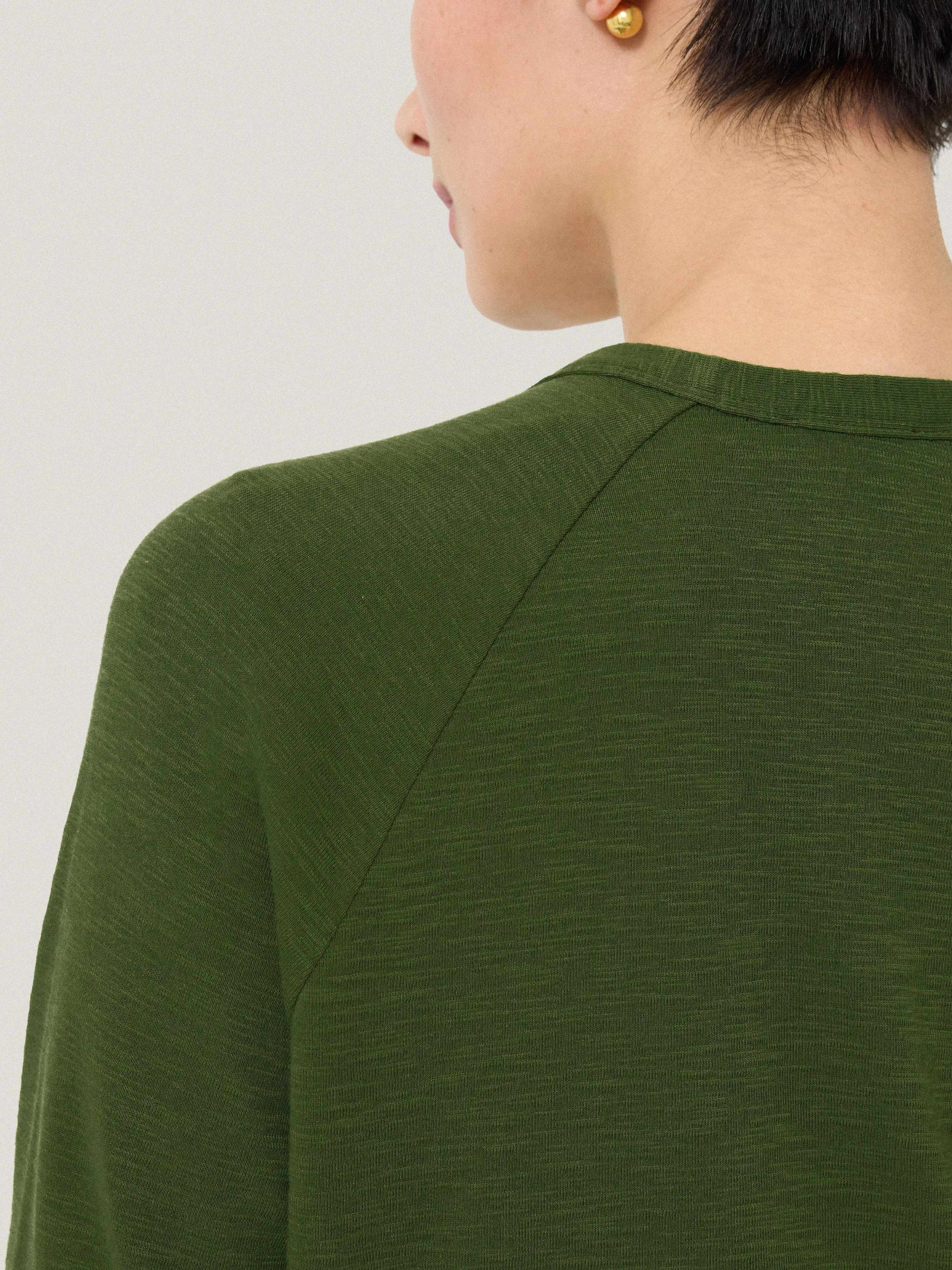 Cotton Luxe Cardigan | Green sold by Jigsaw product image thumbnail 2