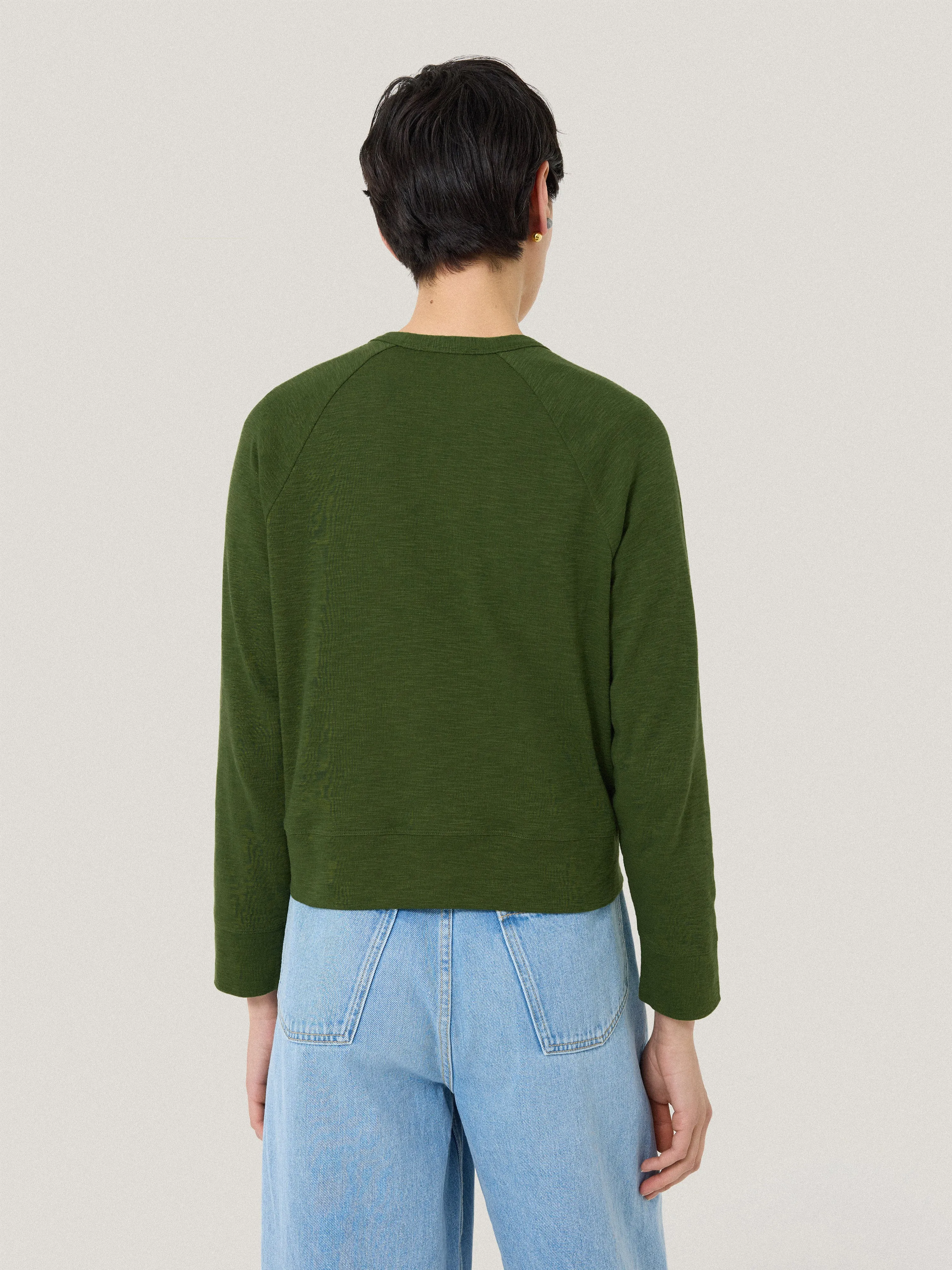 Cotton Luxe Cardigan | Green sold by Jigsaw product image thumbnail 4