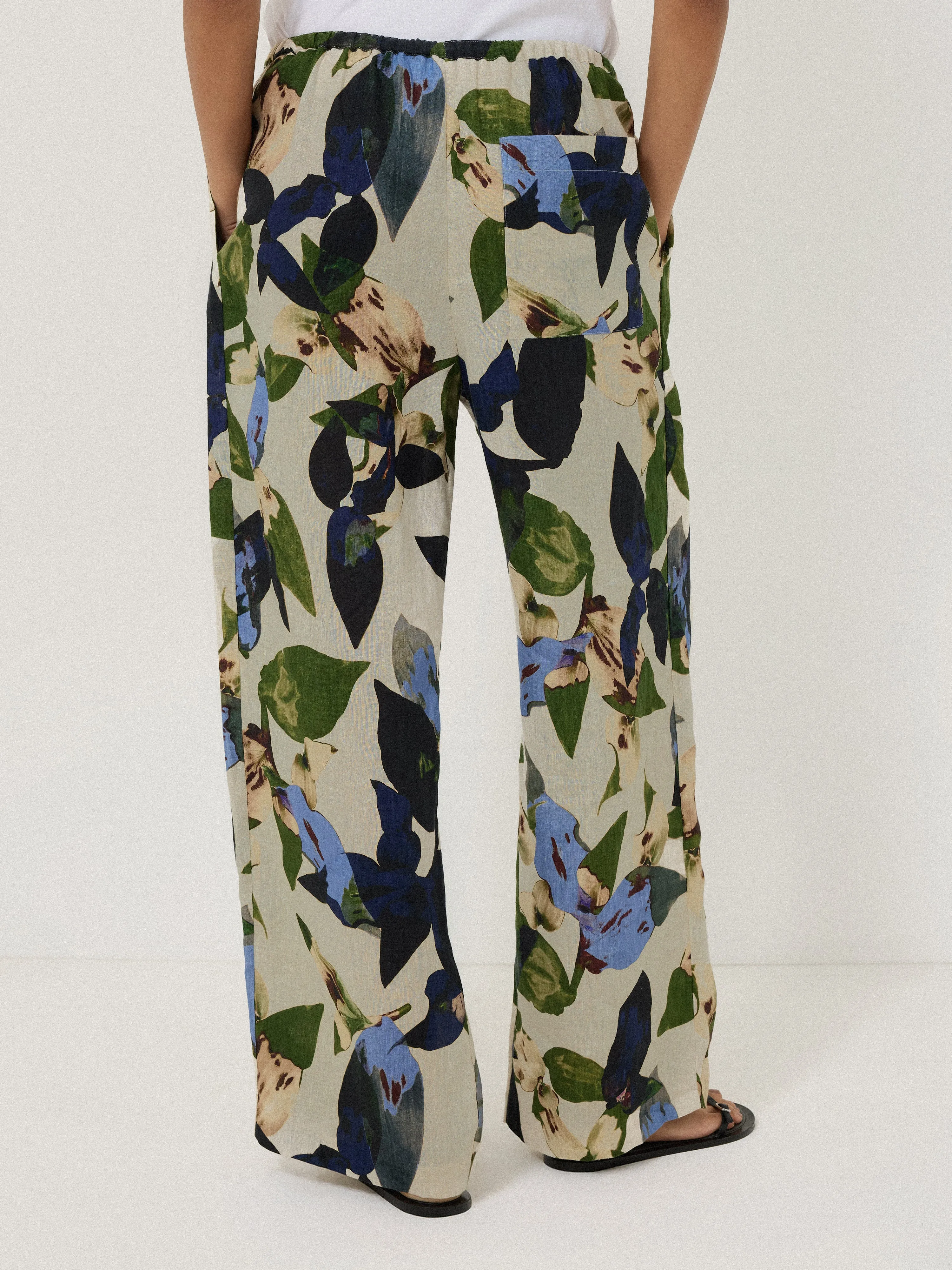 Future Botanic Linen Trouser | Neutral sold by Jigsaw product image thumbnail 5