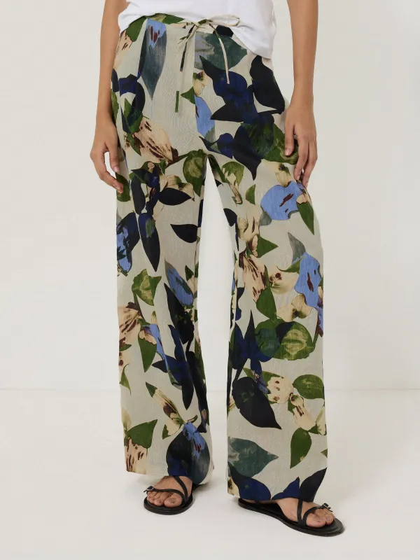 Future Botanic Linen Trouser | Neutral sold by Jigsaw