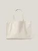 Large Patent Tote Bag | Cream sold by Jigsaw