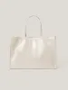 Large Patent Tote Bag | Cream sold by Jigsaw