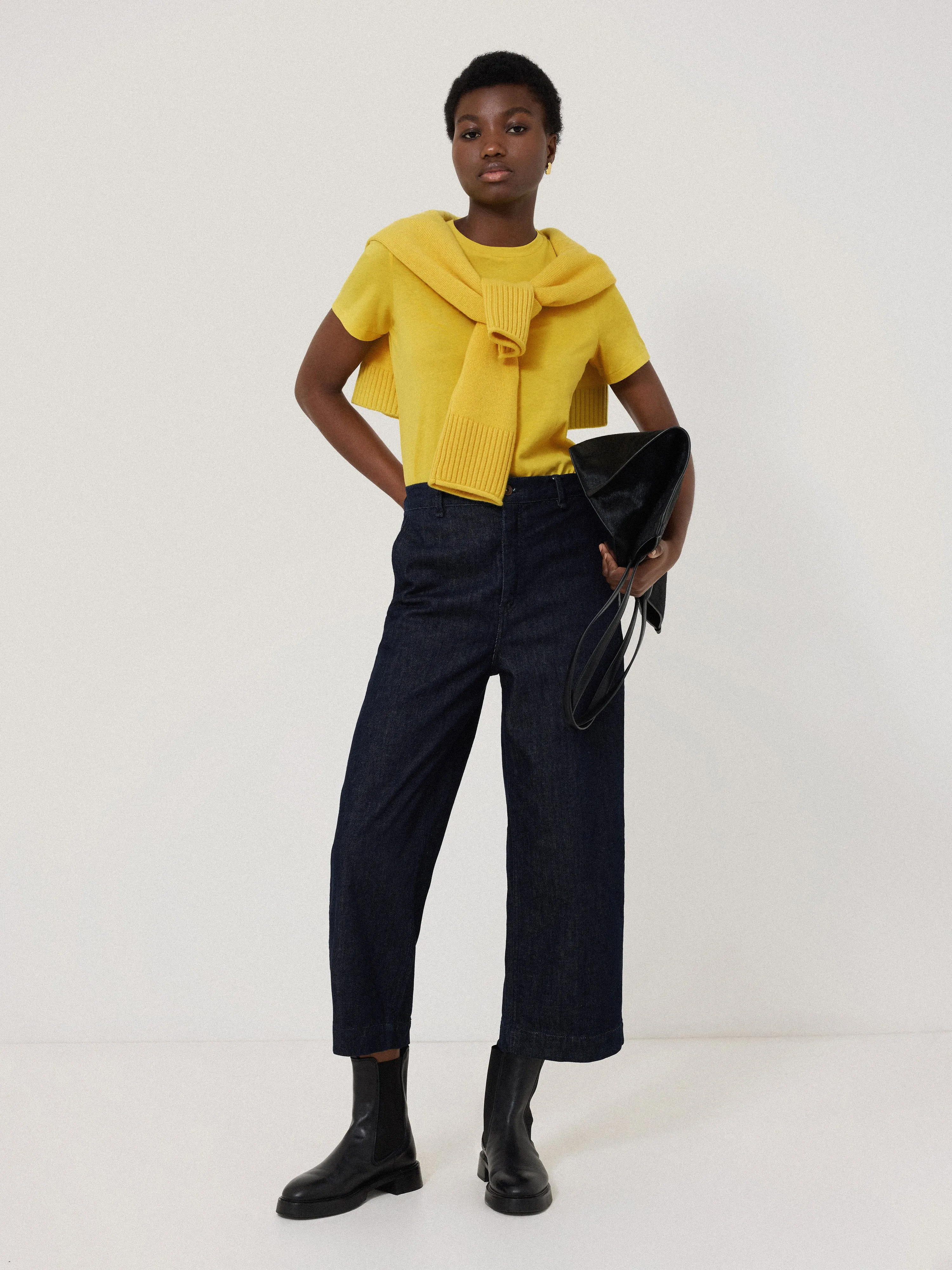 Supima Cotton Scoop Neck Tee | Daffodil sold by Jigsaw product image thumbnail 2