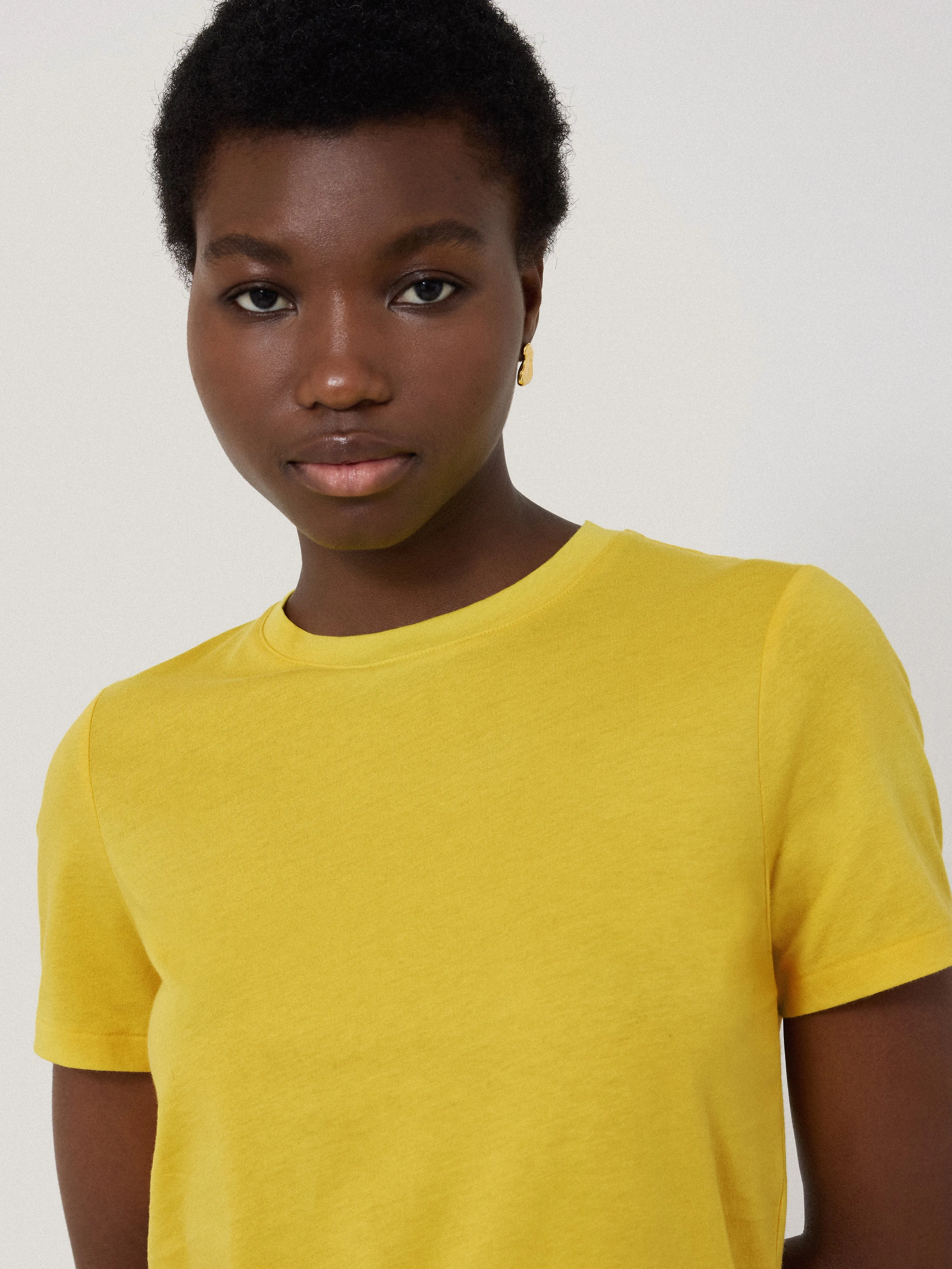 Supima Cotton Scoop Neck Tee | Daffodil sold by Jigsaw product image thumbnail 3