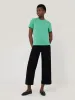 Supima Cotton Scoop Neck Tee | Gemstone Green sold by Jigsaw