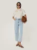 Embroidered Short Sleeve T-shirt | Cream sold by Jigsaw