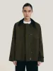 British Millerain Cotton Jacket | Green sold by Jigsaw