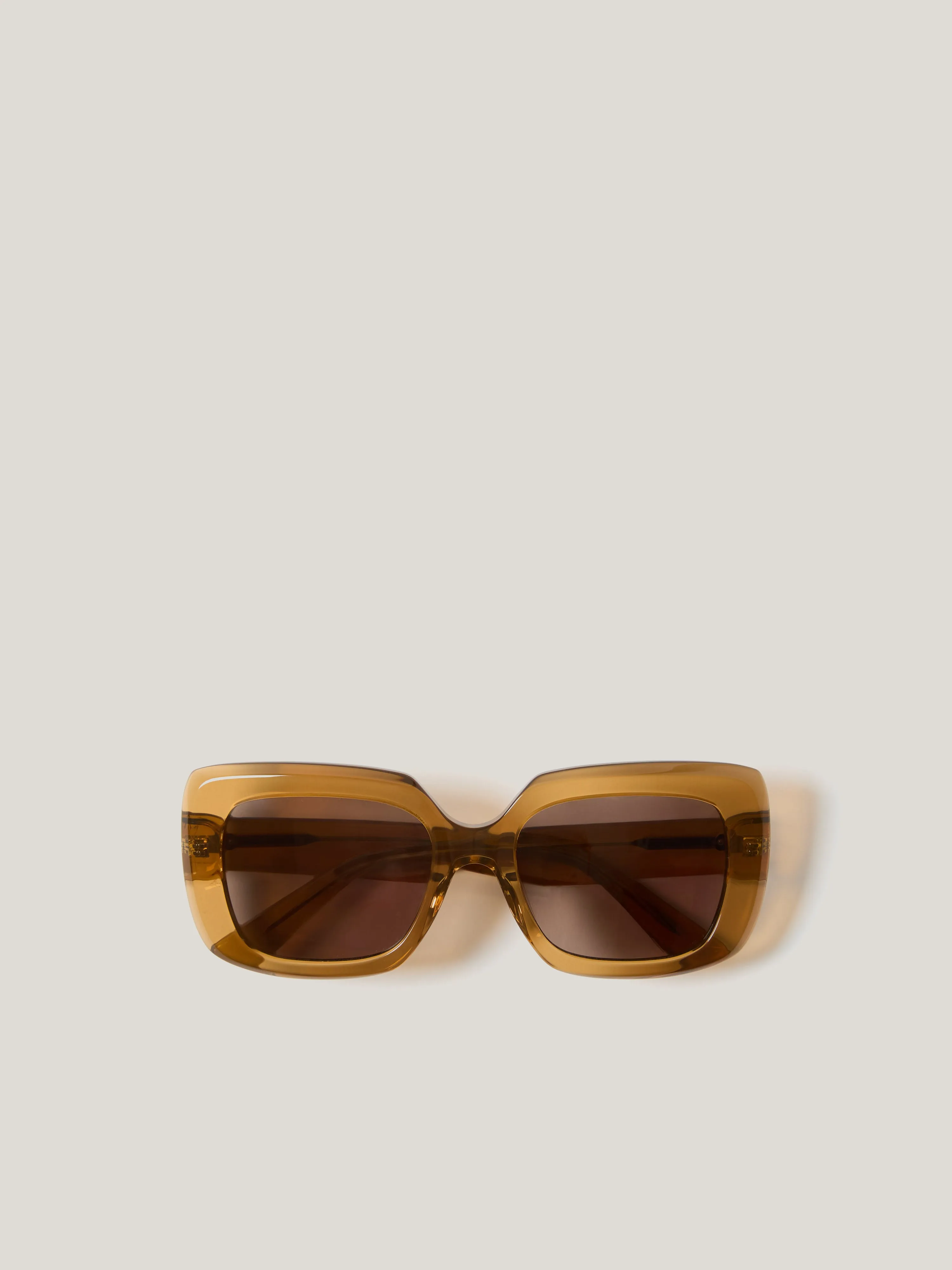 Claremont Square Sunglasses | Amber sold by Jigsaw product image thumbnail 5