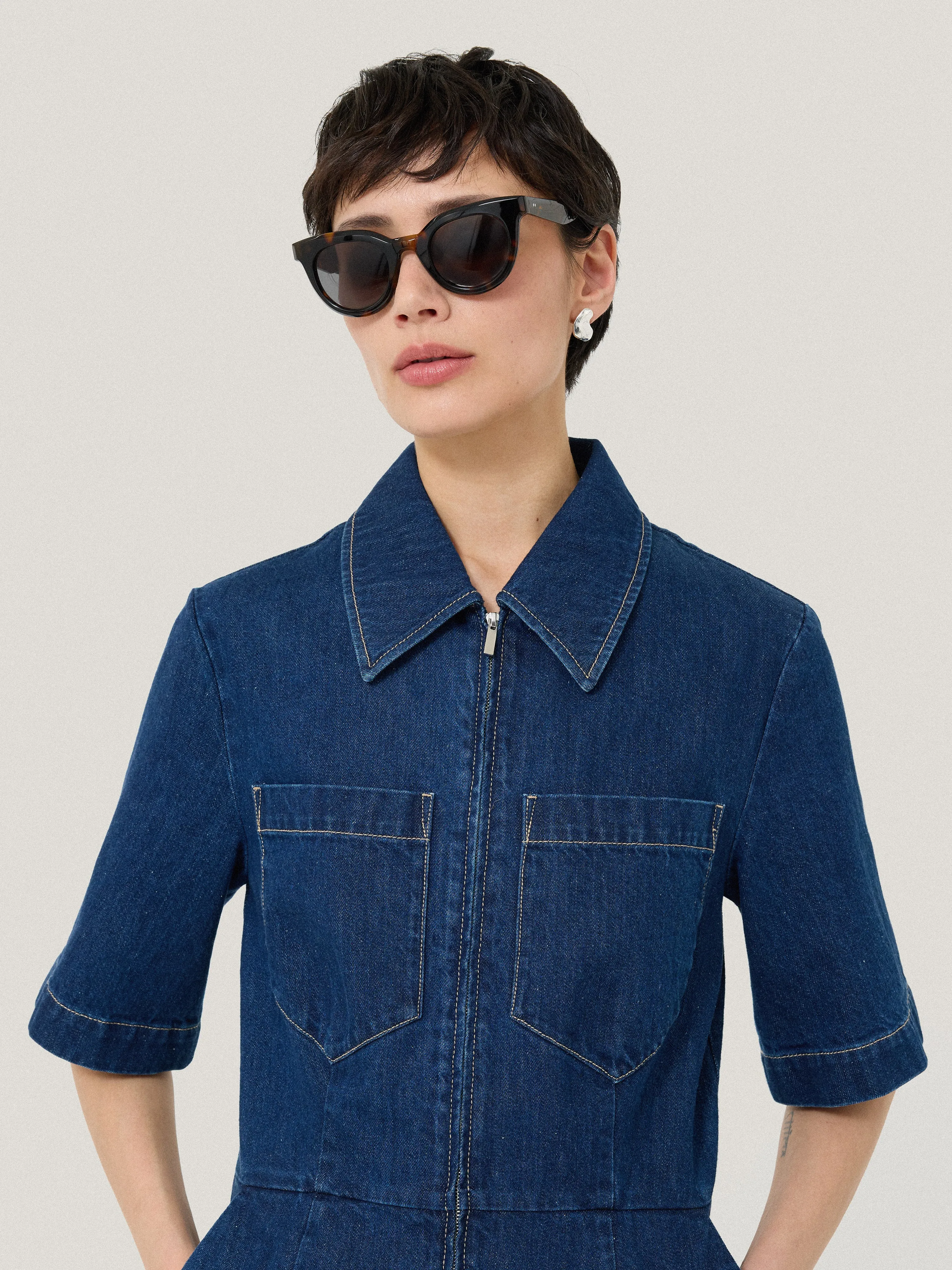 Ferndale Round Sunglasses | Tortoiseshell sold by Jigsaw product image thumbnail 5