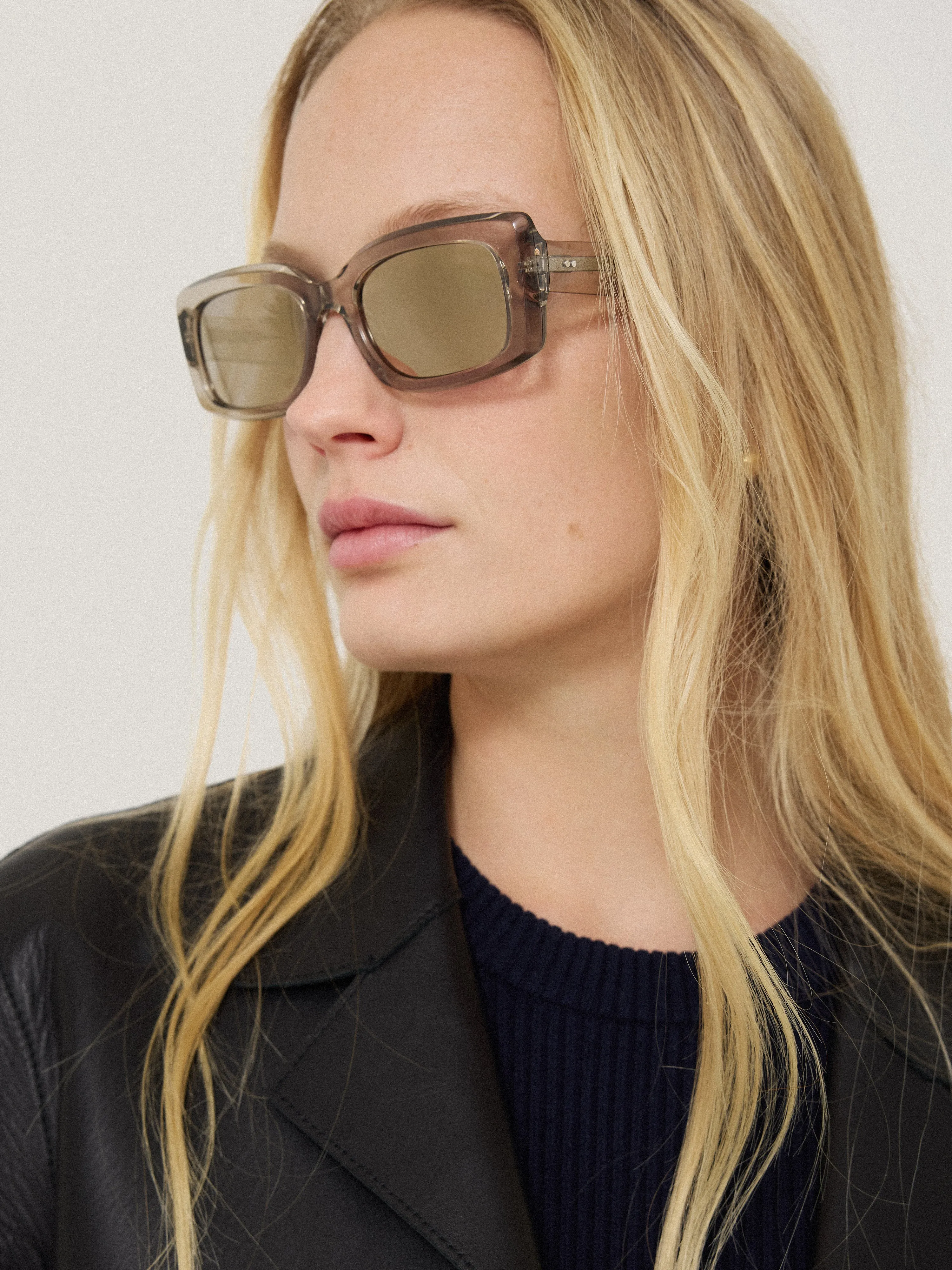 Bolton Rectangle Sunglasses | Grey sold by Jigsaw product image thumbnail 4