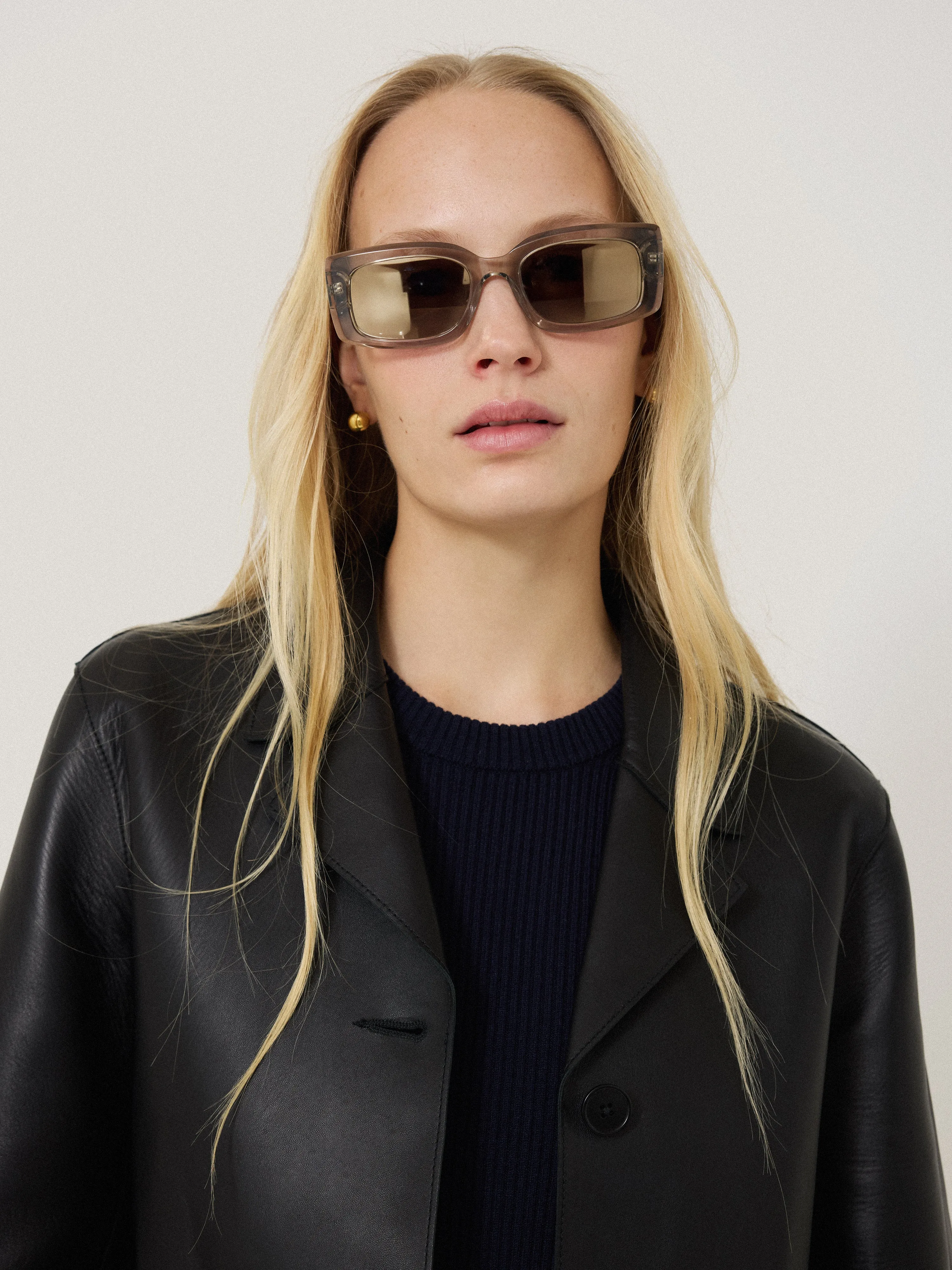 Bolton Rectangle Sunglasses | Grey sold by Jigsaw product image thumbnail 2