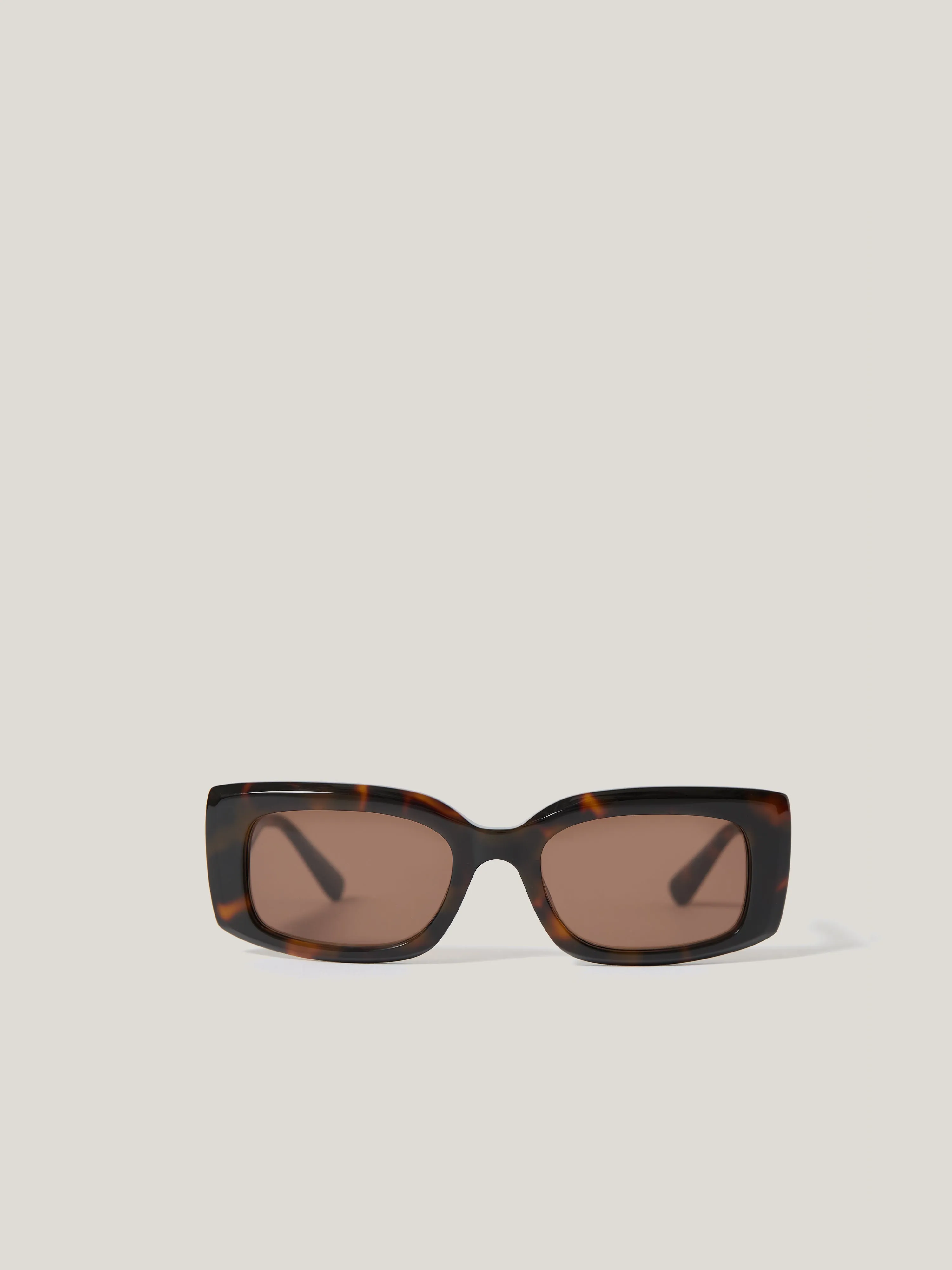 Bolton Rectangle Sunglasses | Tortoiseshell sold by Jigsaw