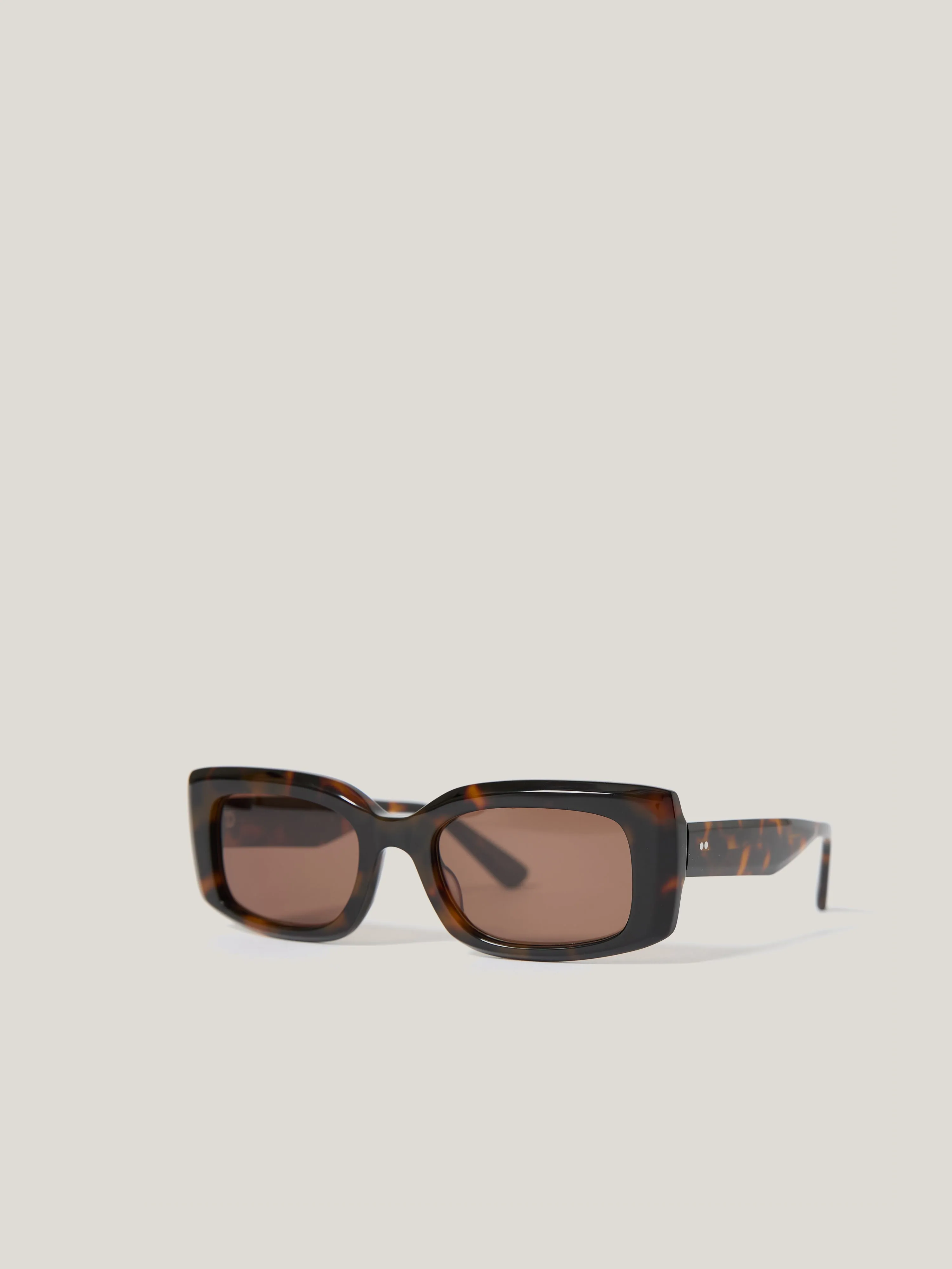 Bolton Rectangle Sunglasses | Tortoiseshell sold by Jigsaw product image thumbnail 2