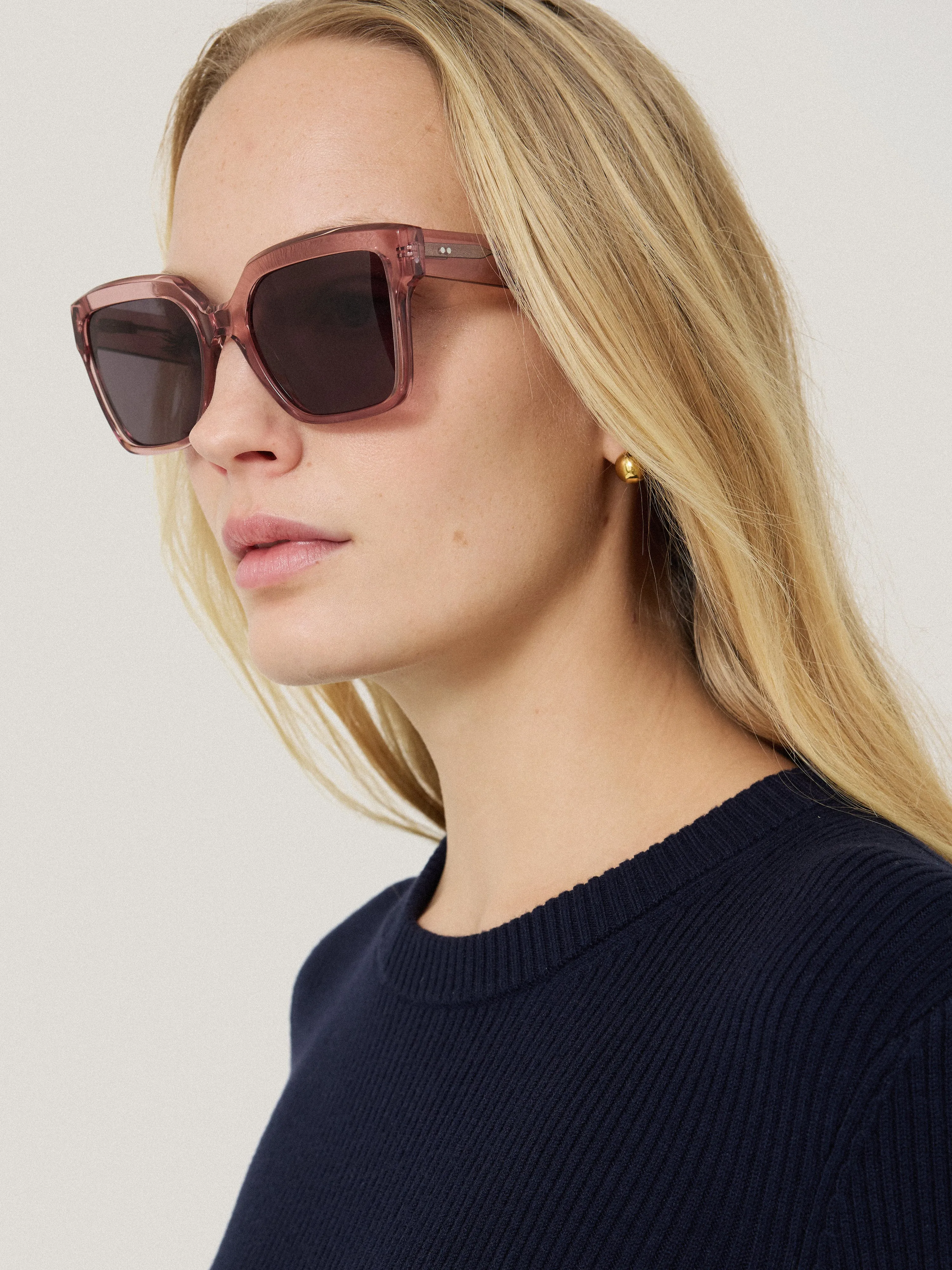 Maldon D-frame Sunglasses | Pink sold by Jigsaw product image thumbnail 4