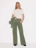 Finn Wide Leg Jean | Washed Green sold by Jigsaw
