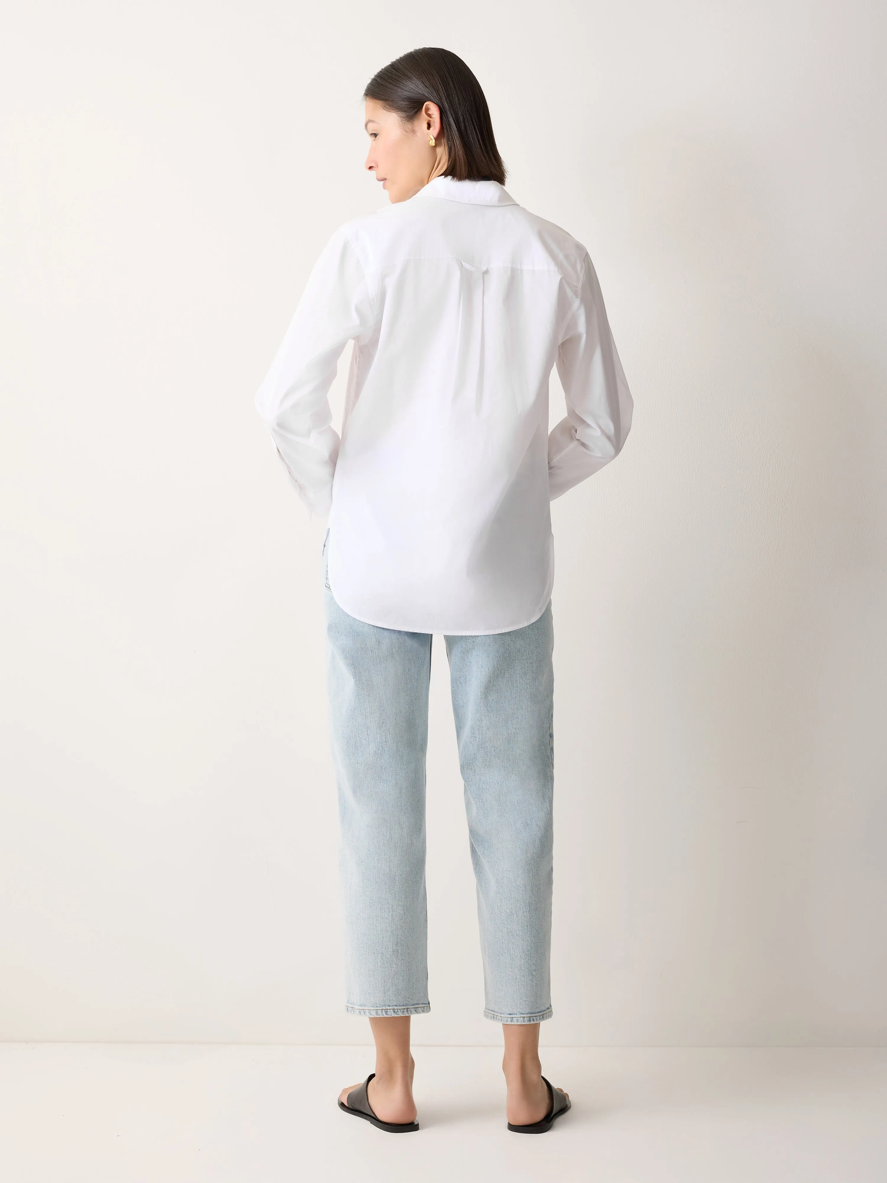 Cotton Poplin Shirt | White sold by Jigsaw product image thumbnail 5