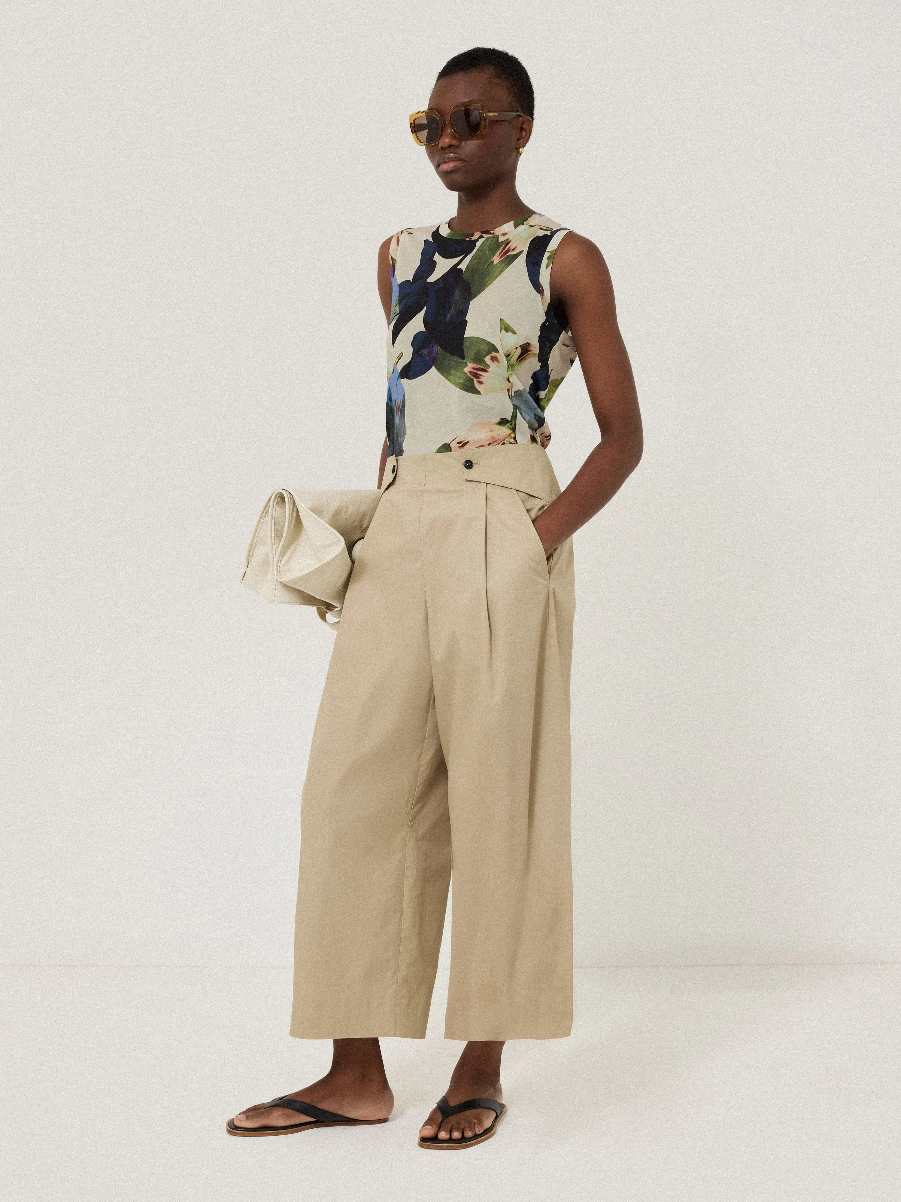 Future Botanic Cotton Tank | Neutral sold by Jigsaw product image thumbnail 4